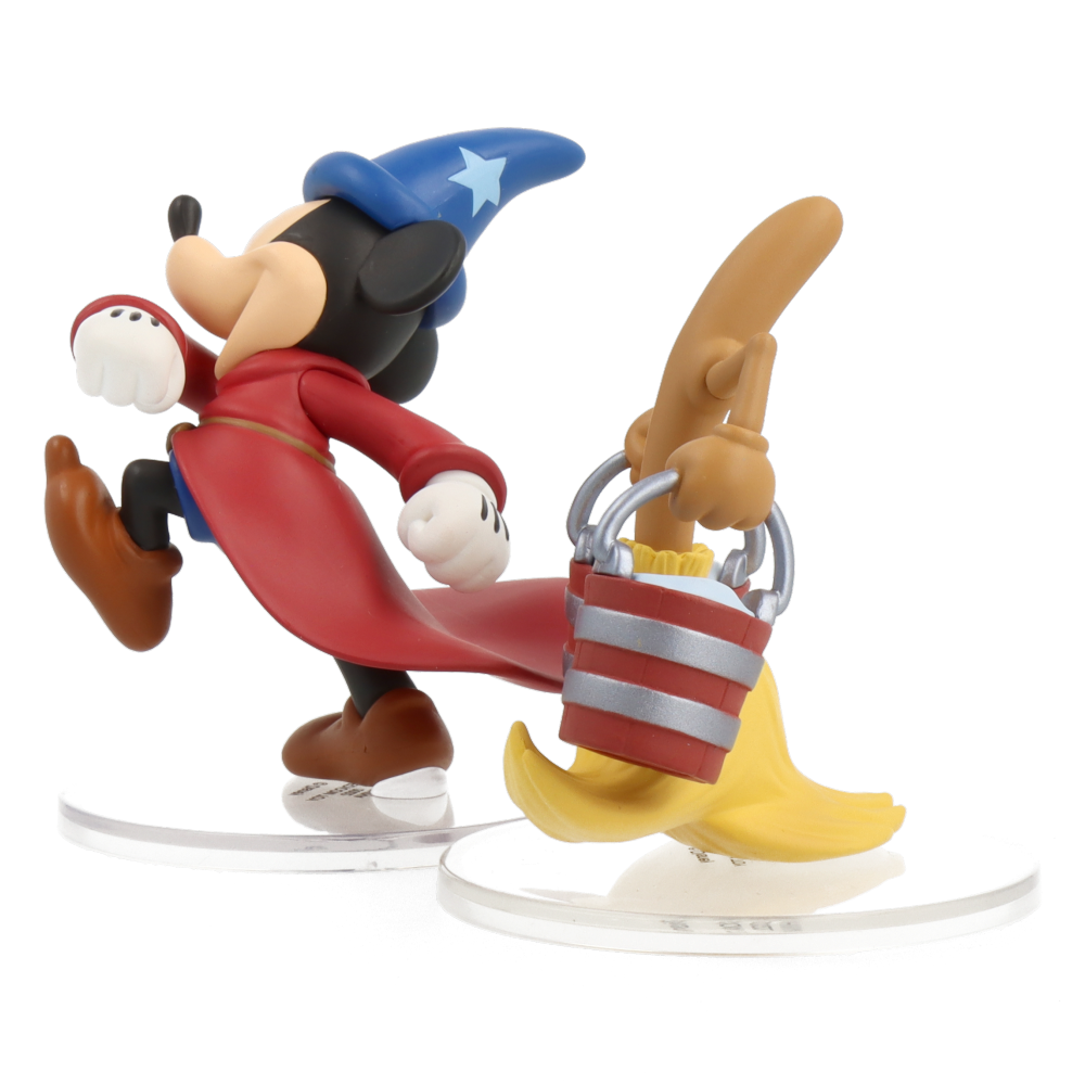 Disney Fantasia Mickey Mouse & Broom UDF Figurine - Collectible Series 10 - Perfect for Disney Fans, Home Decor, and Gift Giving