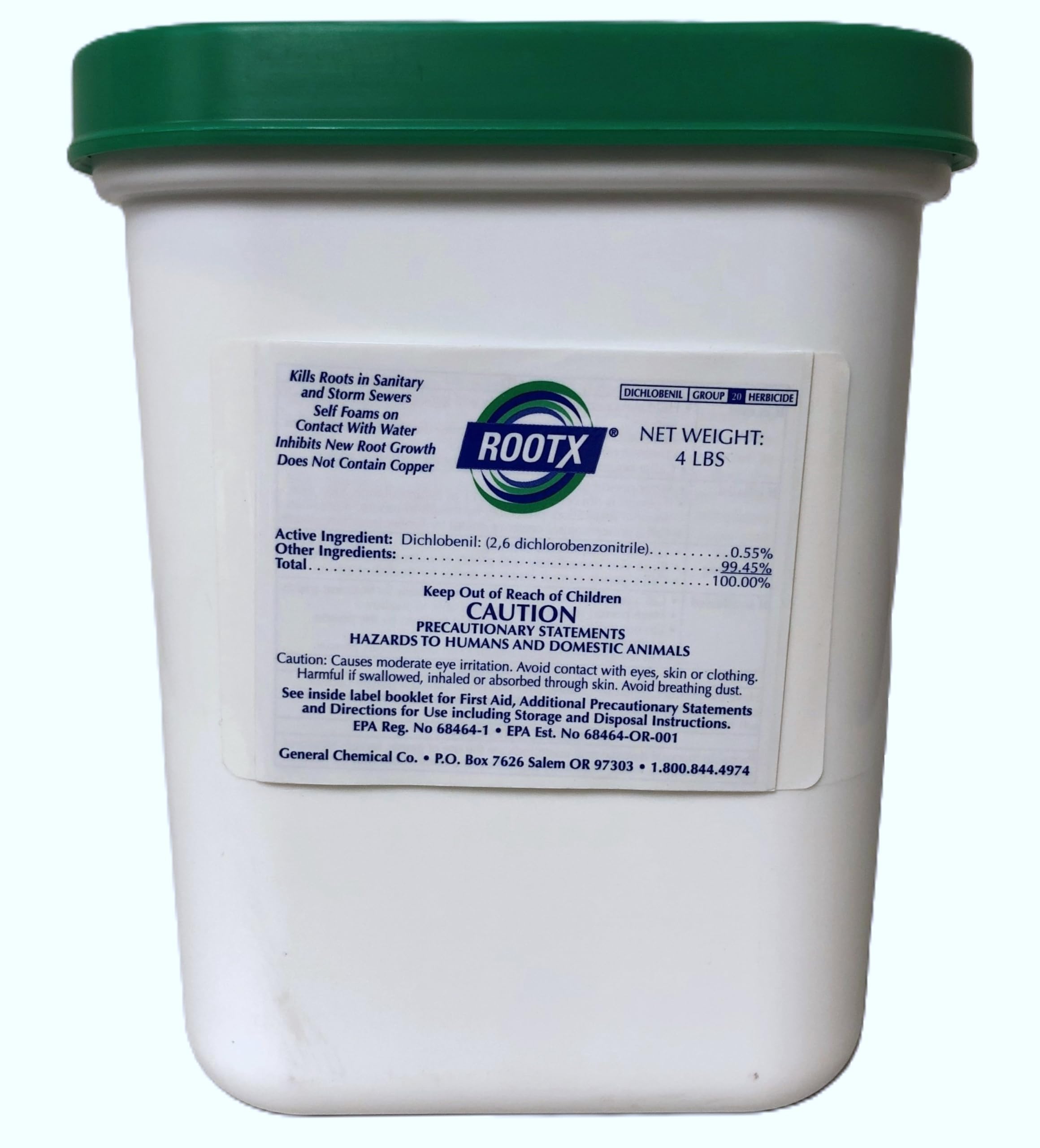 RootX - 4 LB. Jar Foaming Root Killer for Sewer Lines & Septic Systems | Prevents Clogs & Pipe Damage | Ideal for Homeowners & Commercial Properties
