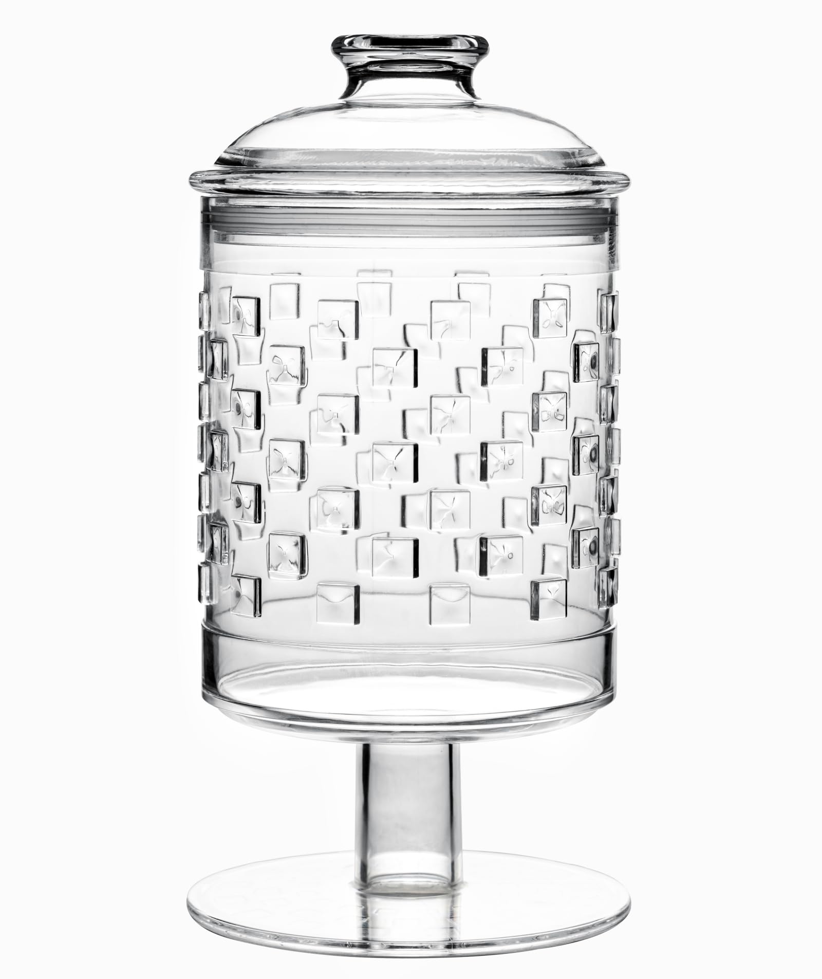 44 oz Clear Acrylic Candy Jars with Lids - BPA-Free Decorative Apothecary Cookie Jars for Candy Buffet, Nuts, Chocolate, Biscuits & Tea Storage - Perfect for Kitchen, Pantry, Party Decor & Gift Packaging