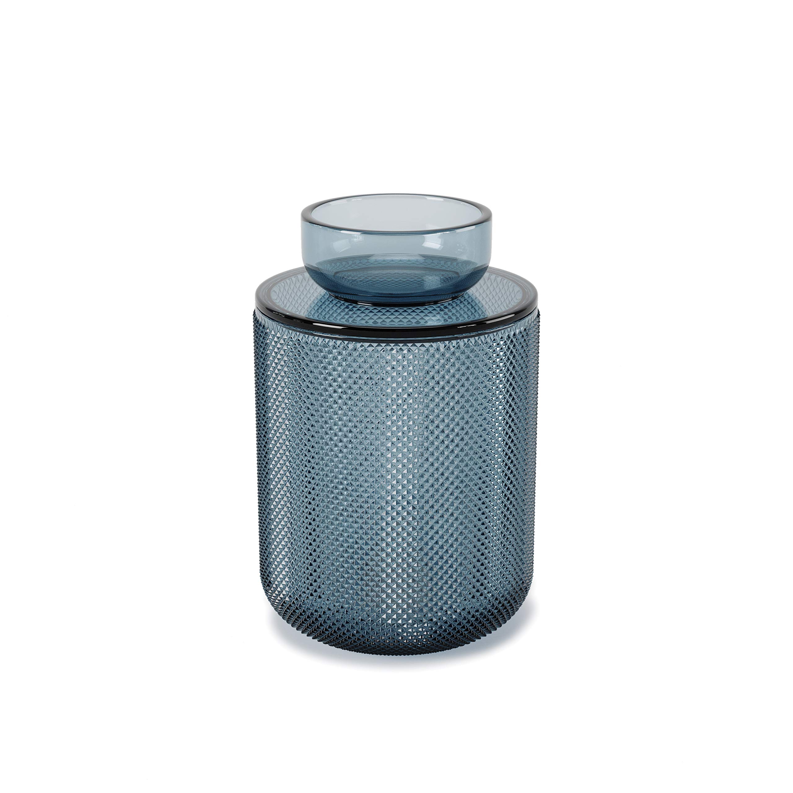 Umbra Allira Large Blue Jewelry Organizer Box - Perfect for Necklaces, Rings & Earrings Storage - Stylish Home Decor for Bedroom & Bathroom