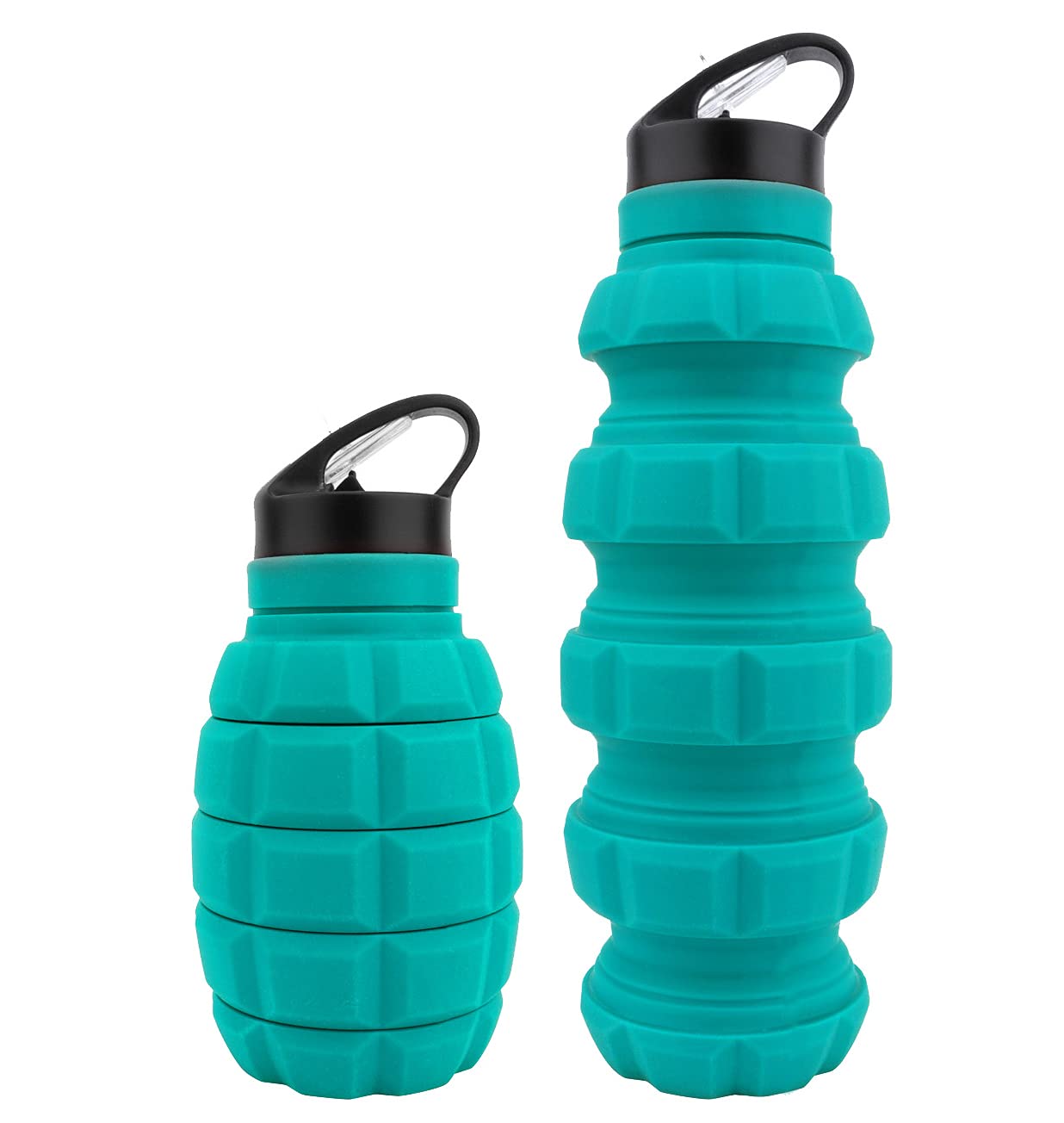 QiCheng&LYS 580ml Leak Proof BPA-Free Sports Water Bottle with Straw Lid, Eco-Friendly Reusable One-Touch Open Portable Water Bottle for Gym, Hiking, Running & Outdoor Activities (Blue)