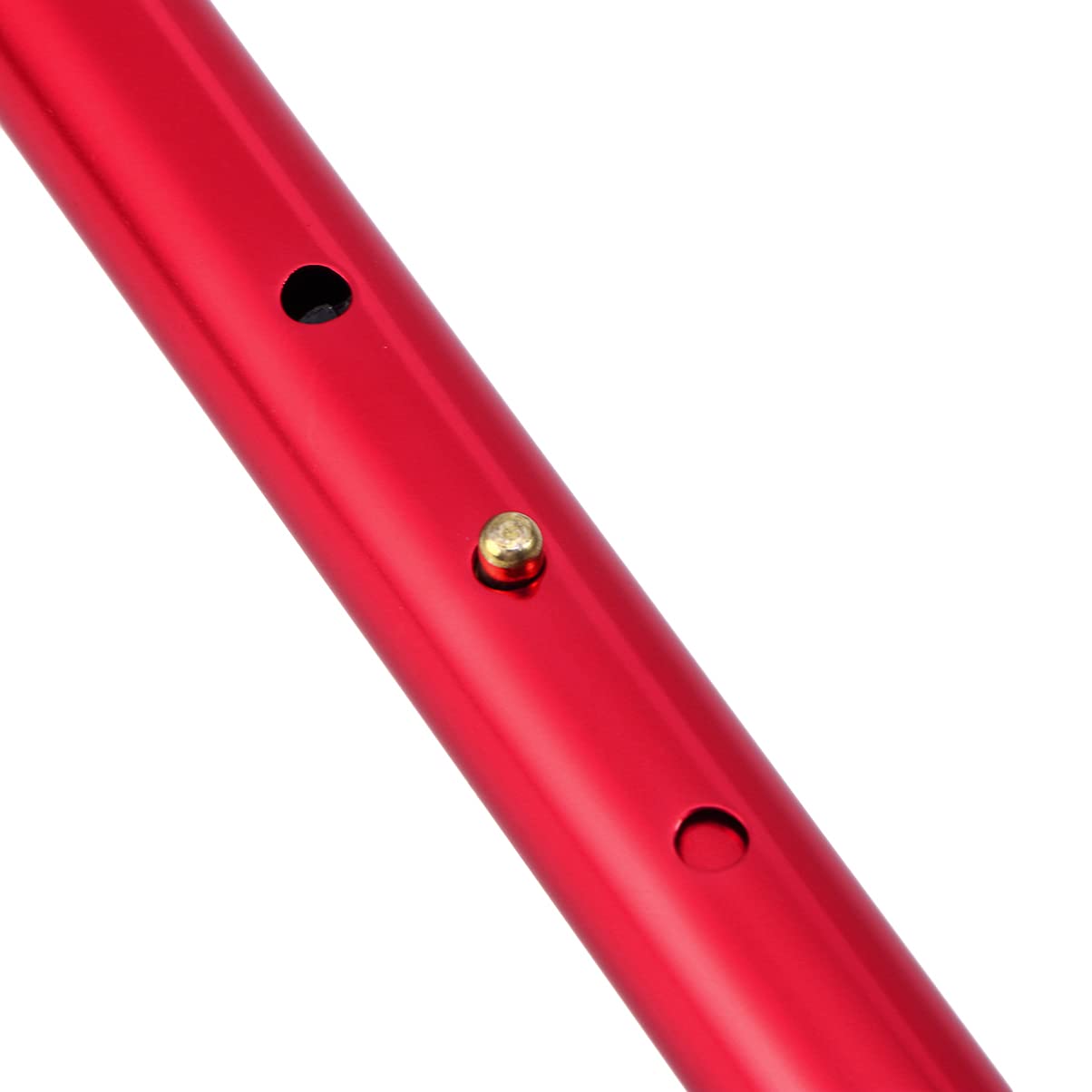 EXCEART Adjustable Walking Cane for Men & Women - Telescopic Aluminum Alloy 2-Section Cane with Comfortable Handle (Red) - Ideal for Seniors, Hiking, Travel & Injury Recovery