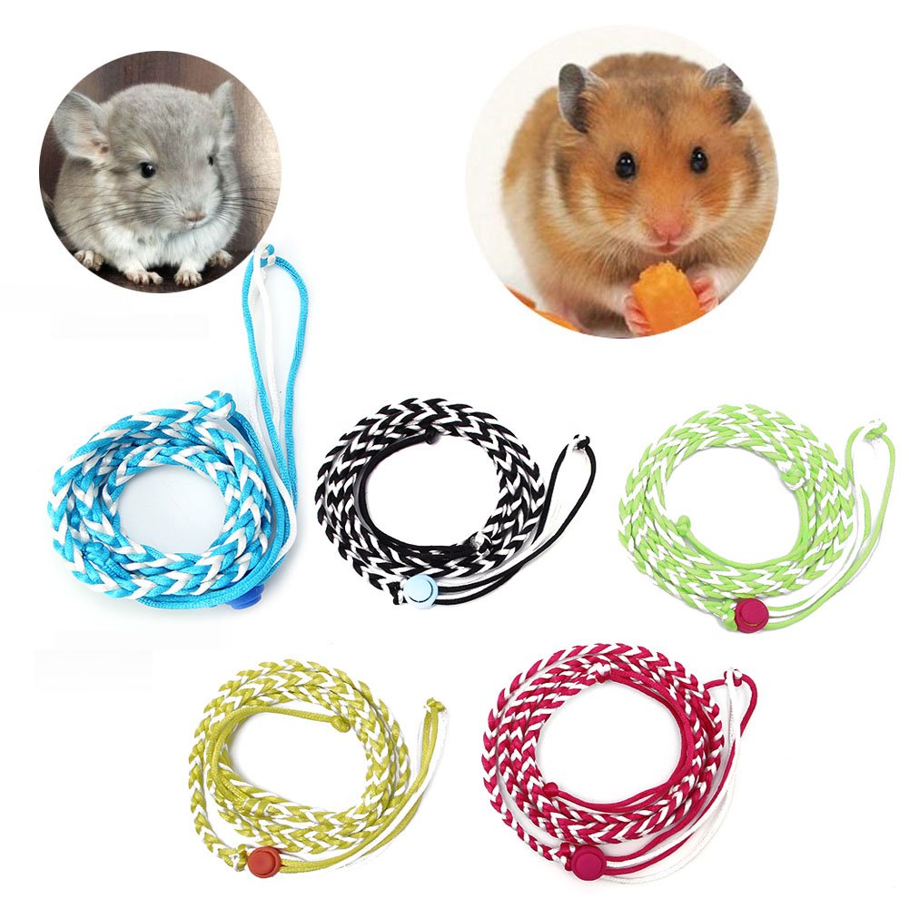 Adjustable Small Pet Harness and Leash for Ferrets, Hamsters, Mice, Baby Rabbits, Squirrels - Escape-Proof Walking Rope for Outdoor Adventures and Playtime