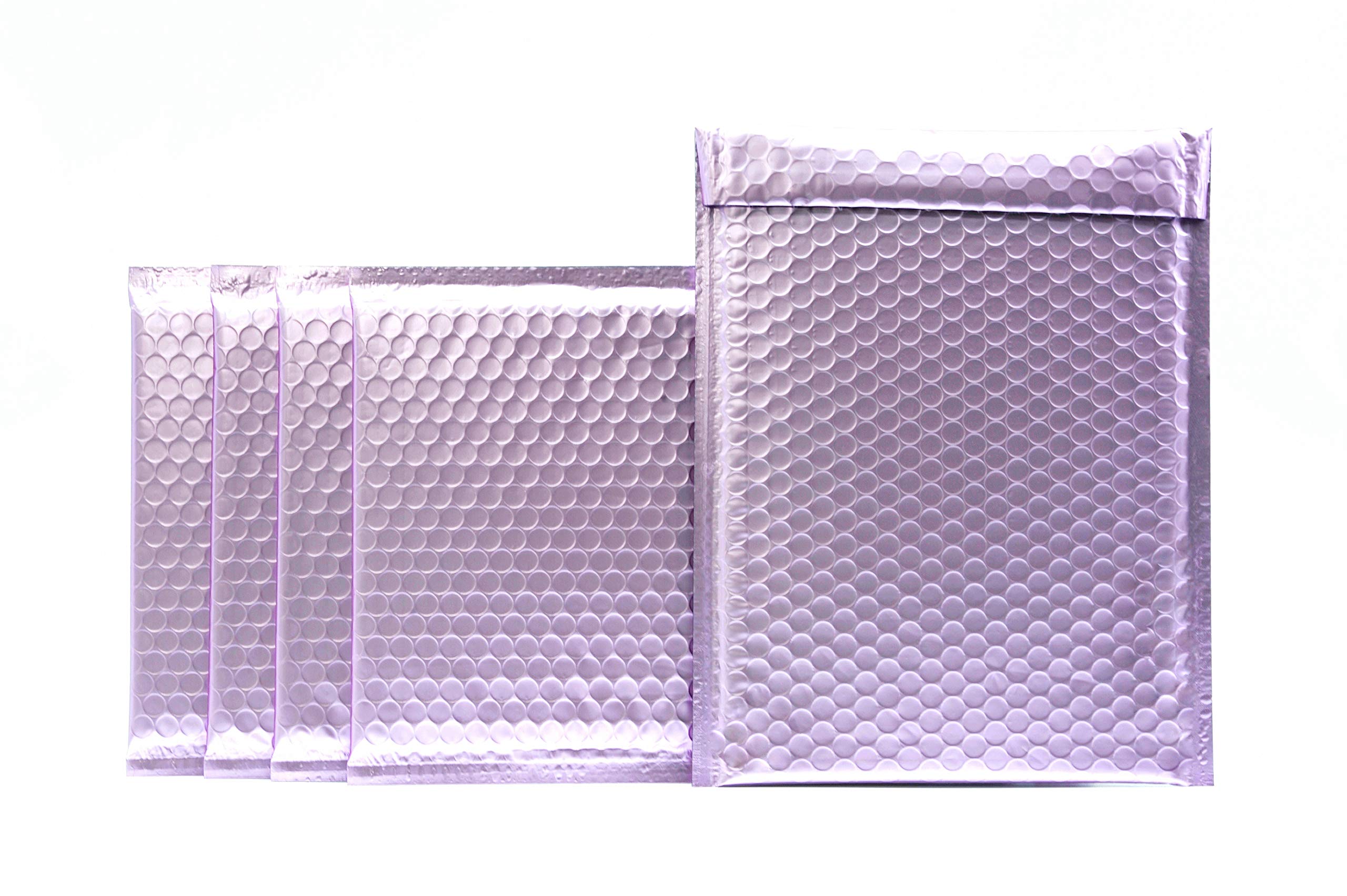 ProLine 500 Matte Metallic Bubble Padded Mailers 6x10 Inch - Self Seal Padded Envelopes for Shipping (500 Matte Purple) - Perfect for Ecommerce, Small Business & Package Protection