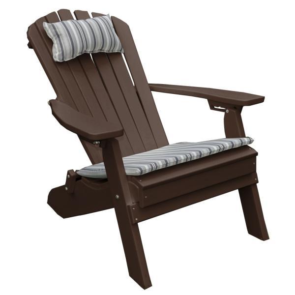 Premium Poly Folding Reclining Adirondack Chair - Outdoor Patio Furniture for Deck, Poolside & Garden Relaxation