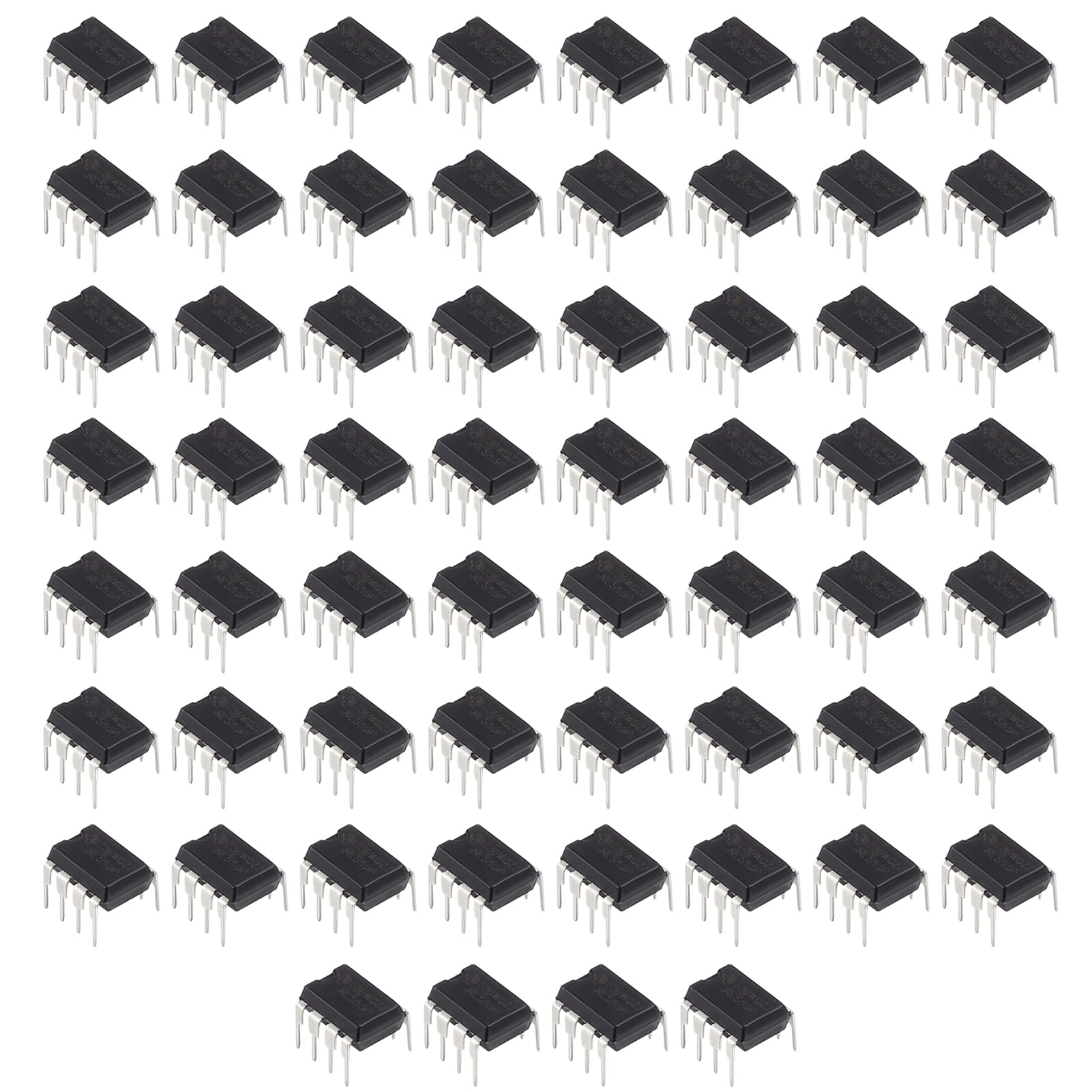 60pcs NE555 Timer IC NE555P Precision Timer 8-Pin DIP Sockets - Ideal for DIY Electronics, Arduino Projects, and Circuit Prototyping