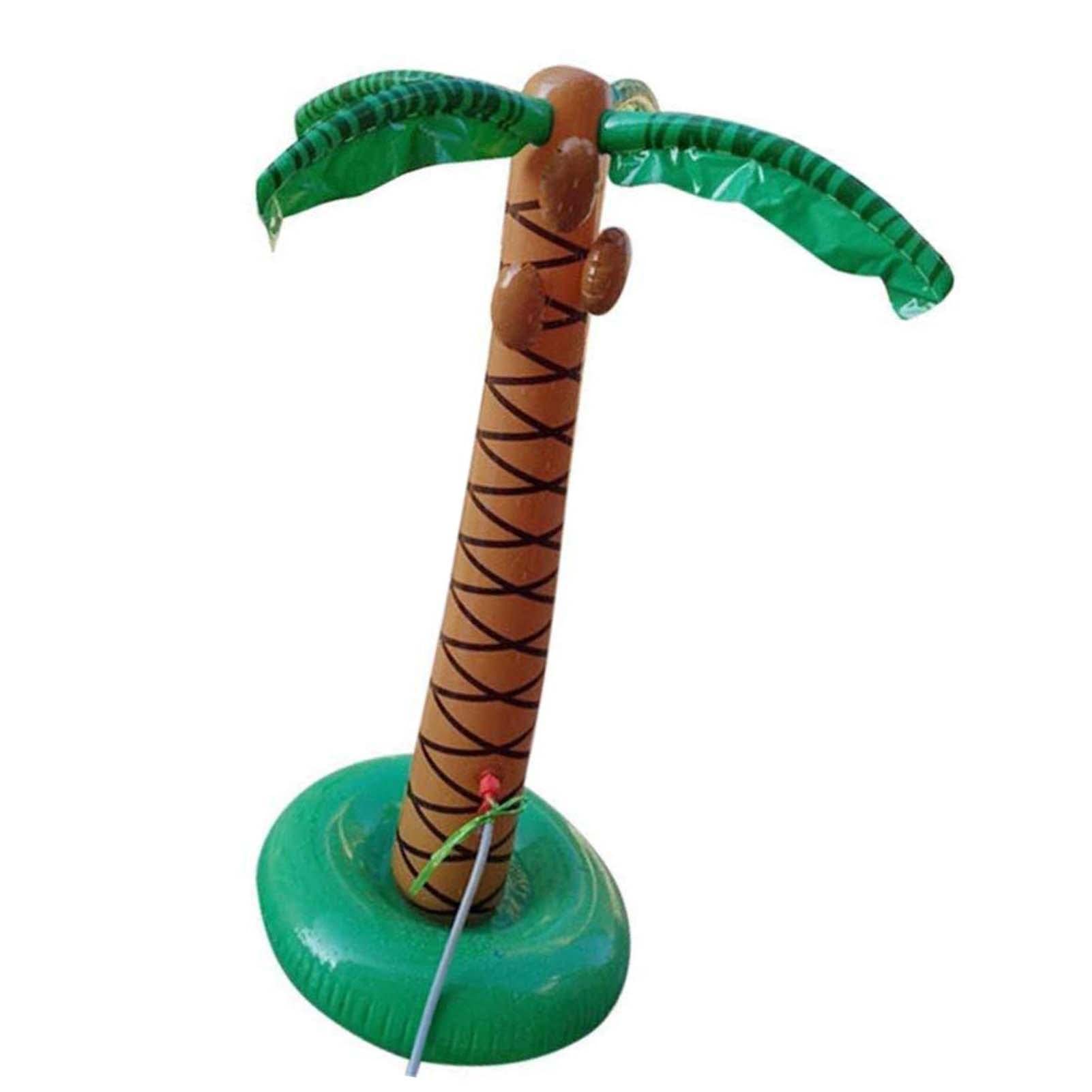 KeLong 10-Pack Inflatable Palm Tree Sprinkler Toys for Kids - Outdoor Water Play for Backyard, Yard, Pool & Summer Fun | Splash Pad Accessories for Toddlers & Children