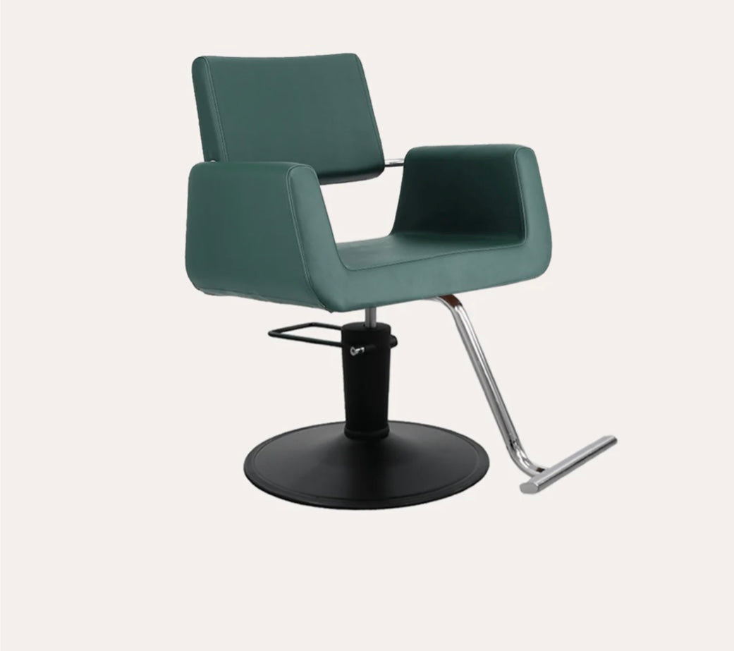 Professional Salon Chair with Ergonomic Design - Hydraulic Lift & 360° Swivel for Hair Styling, Barber & Beauty Salon Use