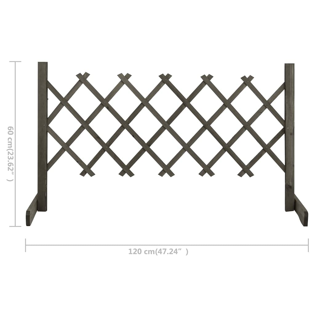 Expandable Wooden Garden Trellis Fence - 47.2