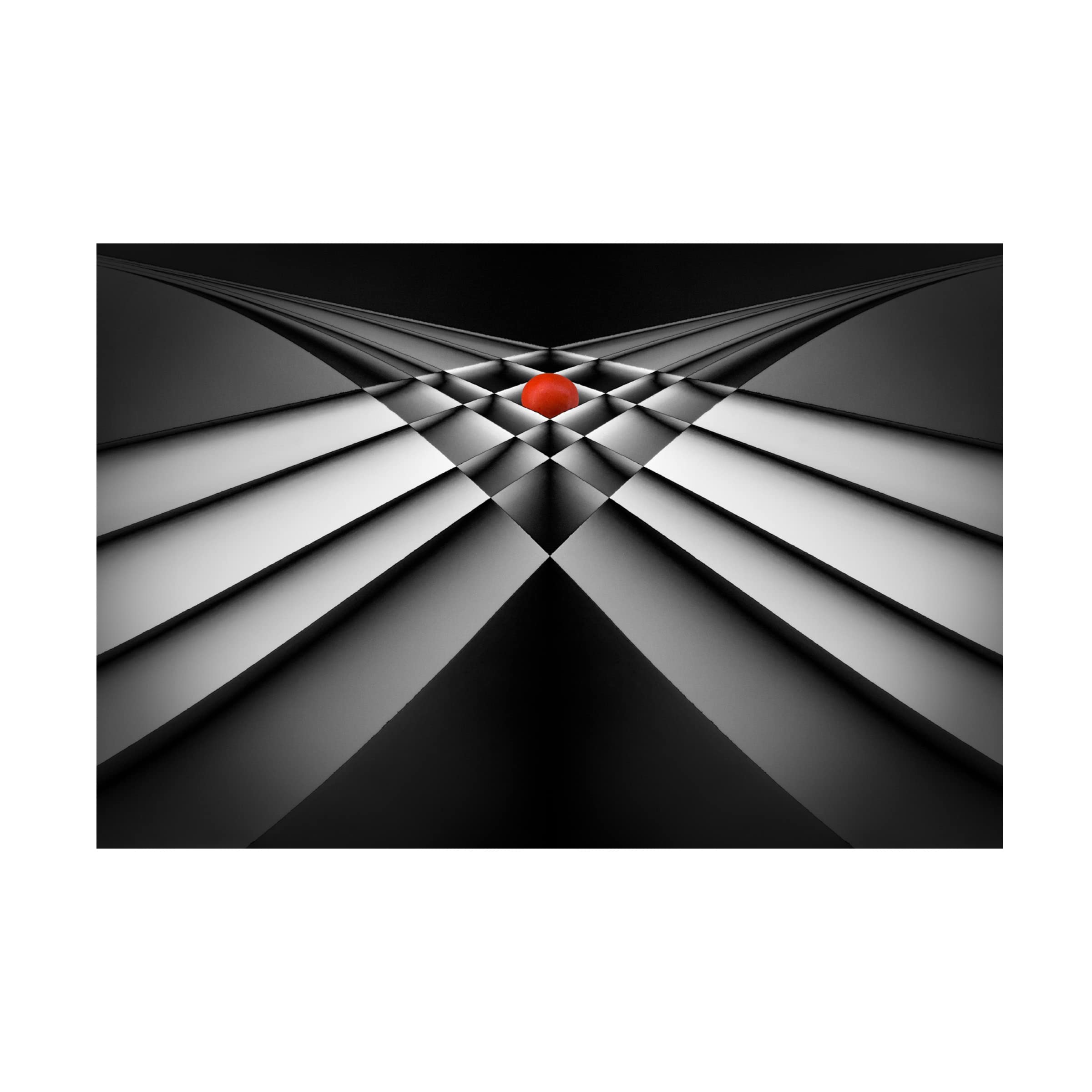 Jacqueline Hammer 'Paper Boxes' Canvas Wall Art Print - Modern Abstract Home Decor for Living Room, Bedroom & Office