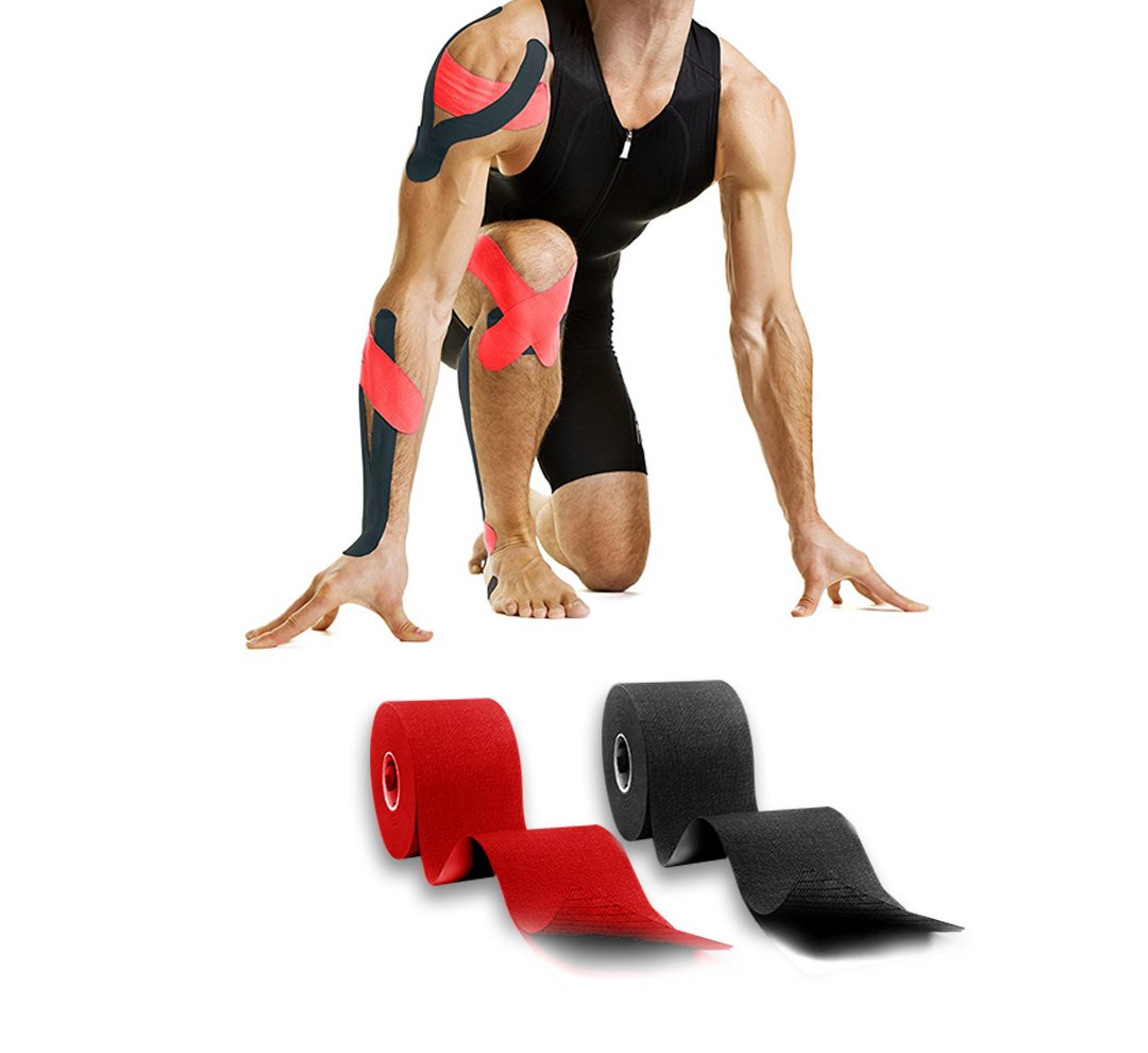 WODFitters Pro Kinesiology Tape for Athletes - Waterproof Sports Tape, Extra Durable Therapeutic Kinesio Tape for Pain Relief & Muscle Support - 2