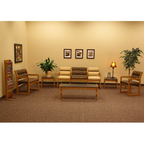 Premium Wooden Mallet Valley Bariatric Guest Chair - Heavy Duty Mahogany Furniture for Waiting Rooms, Offices & Healthcare Facilities - Comfortable Seating Solution for Plus-Size Individuals