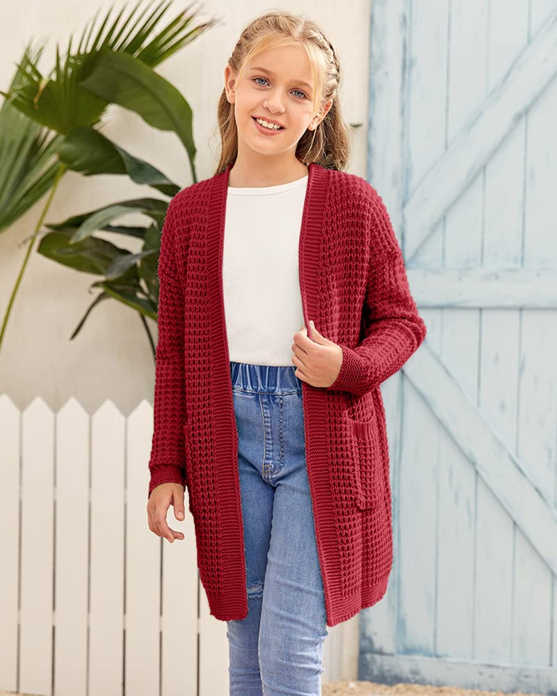 SySea Women's Batwing Long Sleeve Open Front Cardigan - Chunky Knit Sweater Coat with Pockets | Cozy Fall Winter Fashion for Casual Outfits & Layering