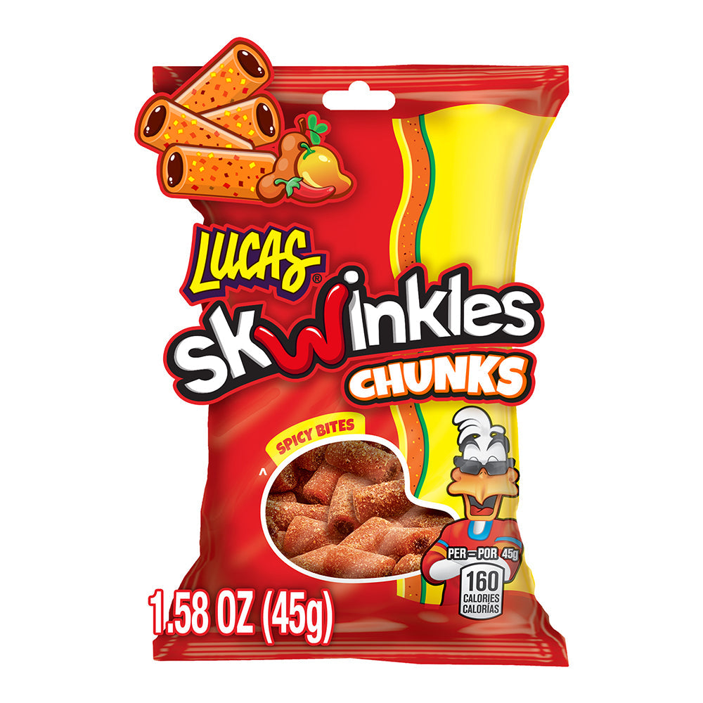 Lucas Mango Chunks 45g | 6-Pack Mexican Candy | Sweet & Tangy Mango Flavored Bites | Perfect for Snacking, Parties & Gifts