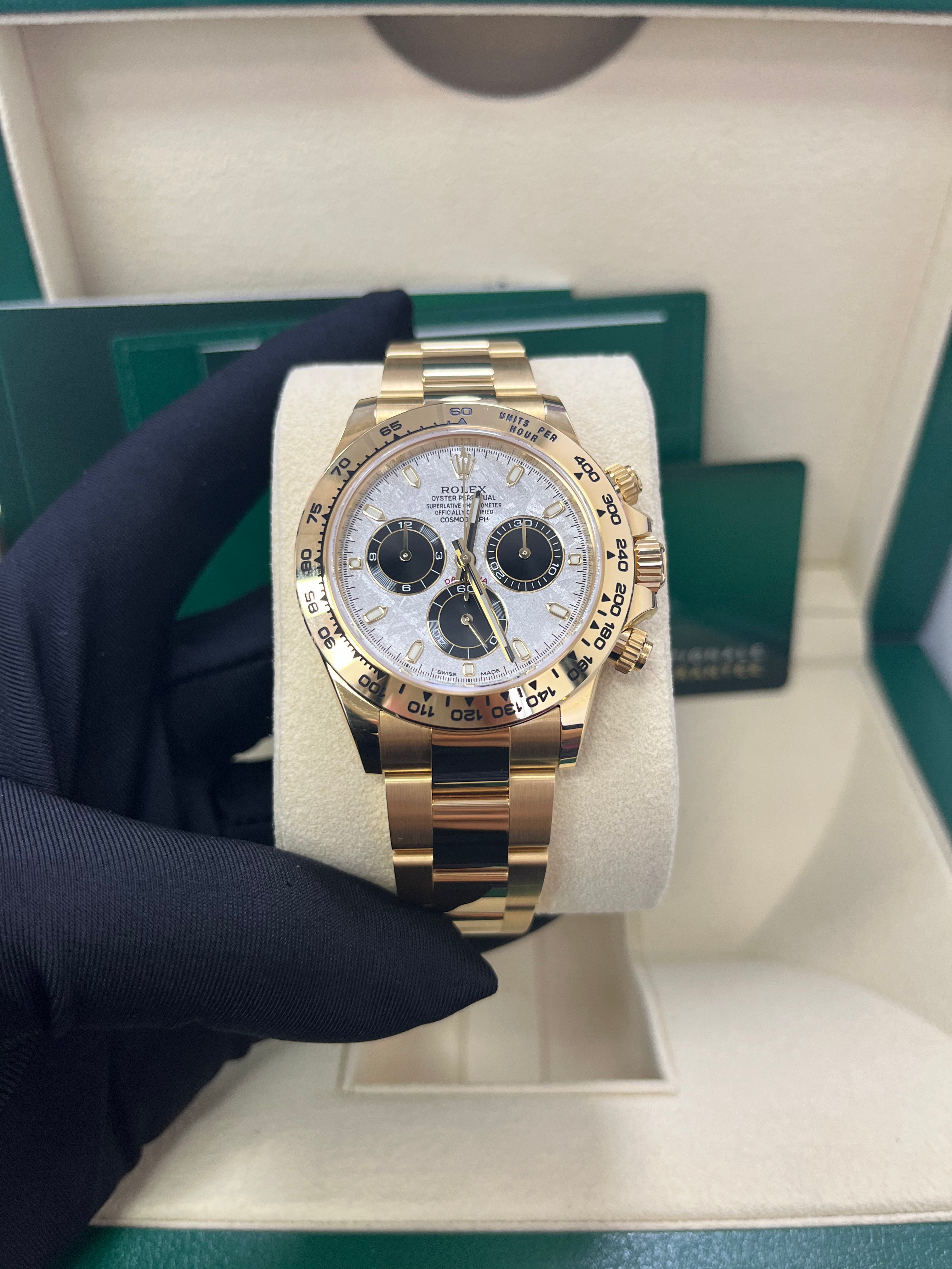 Rolex Cosmograph Daytona Men's Watch - Meteorite & Black Dial, Oyster Bracelet (Ref# 116508) | Luxury Chronograph for Business, Gifting & Special Occasions