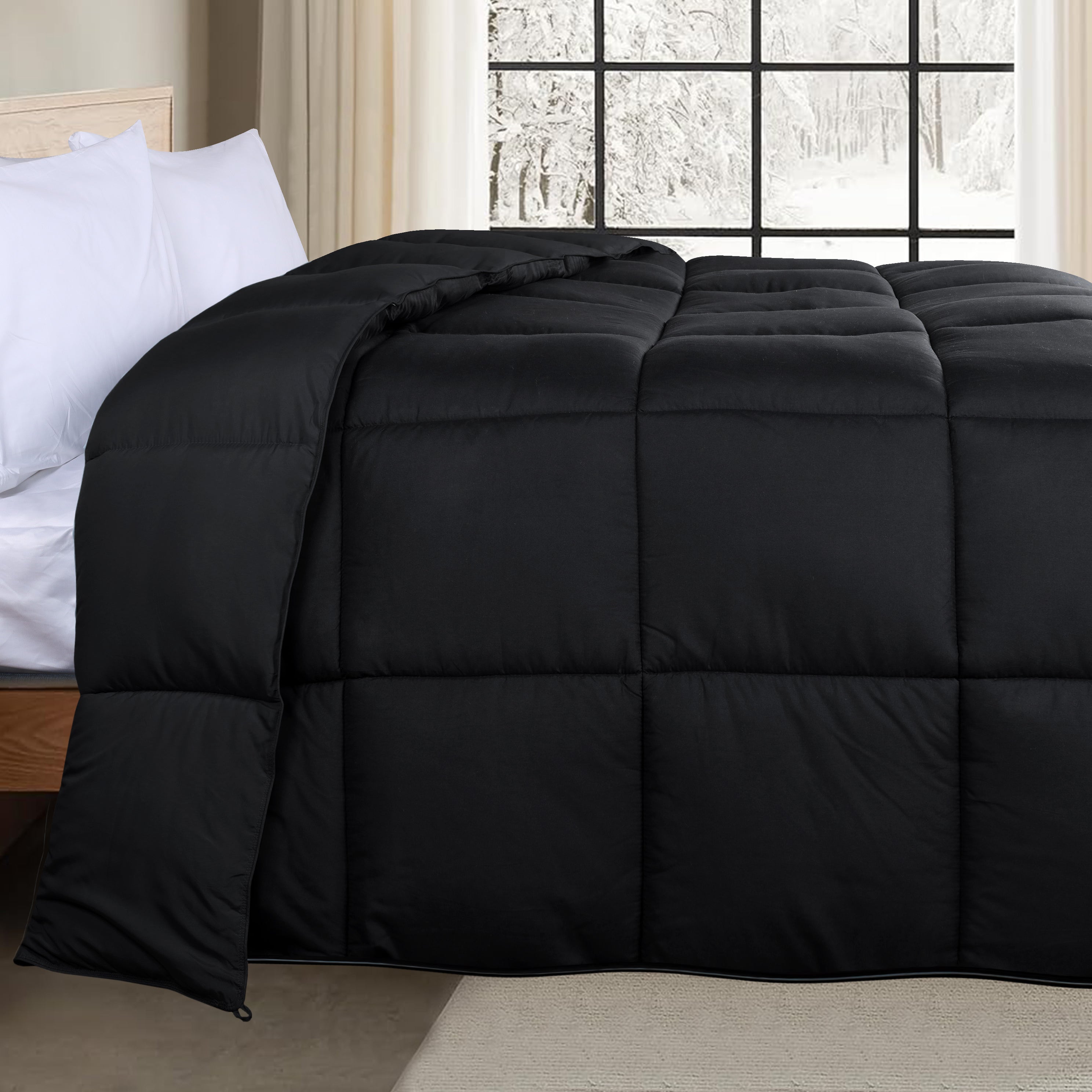 Luxury Brushed Microfiber Reversible Comforter Set - Ultra Soft Bedding for All Seasons - Perfect for Master Bedroom, Guest Room & Dormitory