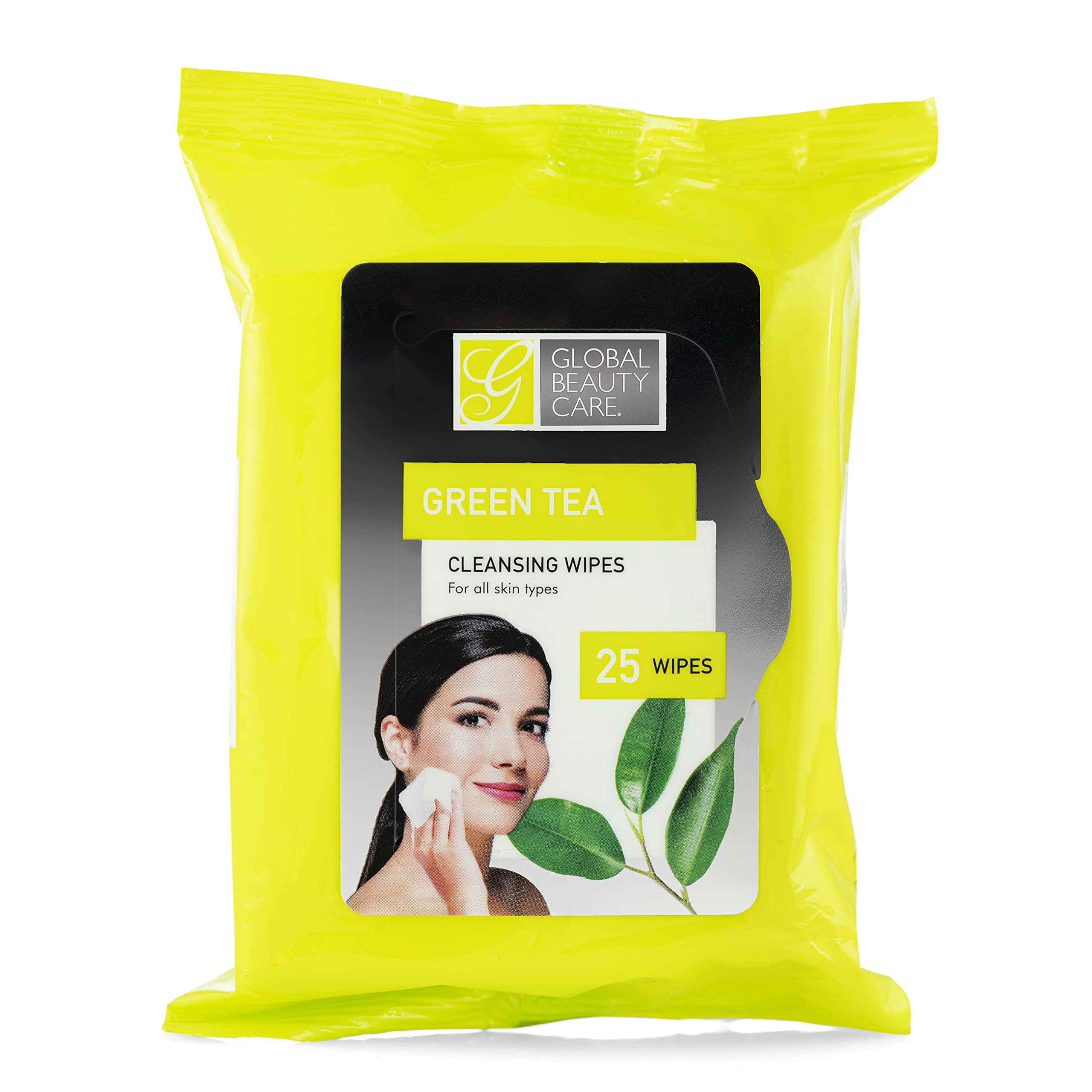 Premium Green Tea Cleansing Wipes - 100 Count (4-Pack) | Bulk Makeup Remover & Facial Cleansing Cloths | Travel-Friendly Toiletries | Ideal for Skincare Routine, Gym, & On-the-Go Beauty Care