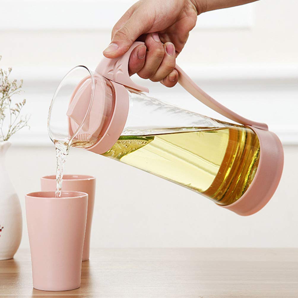 Premium Borosilicate Glass Pitcher - 68oz Iced Tea & Cold Beverage Pitcher with Lid - Heat & Shatter Resistant for Hot/Cold Drinks - Perfect for Lemonade, Iced Tea, Juice & Water - Great for Parties, BBQs & Home Use