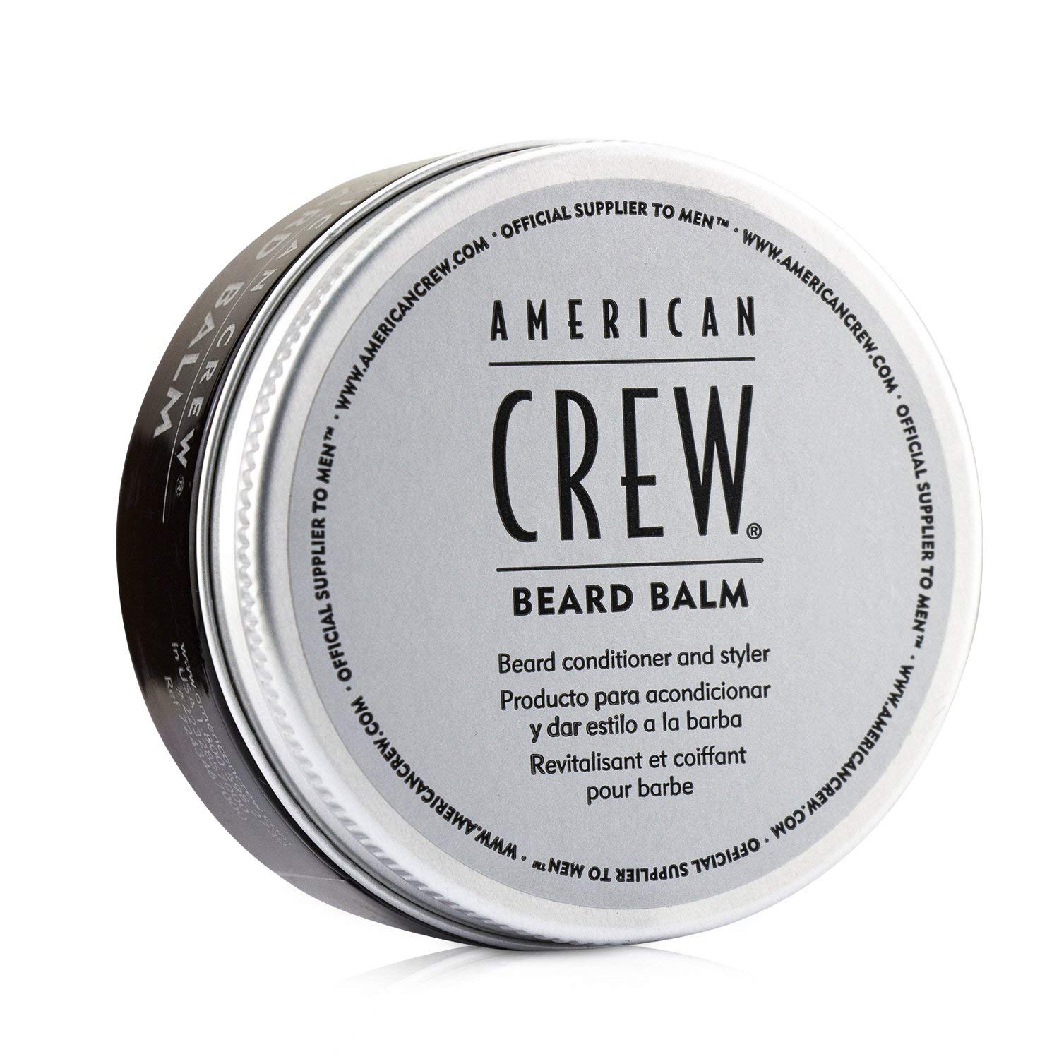 American Crew Beard Balm - Conditioning & Styling Balm with Sweet Almond Oil & Shea Butter, 2.3 Fl Oz - Softens & Tames Beard for Daily Grooming & Styling
