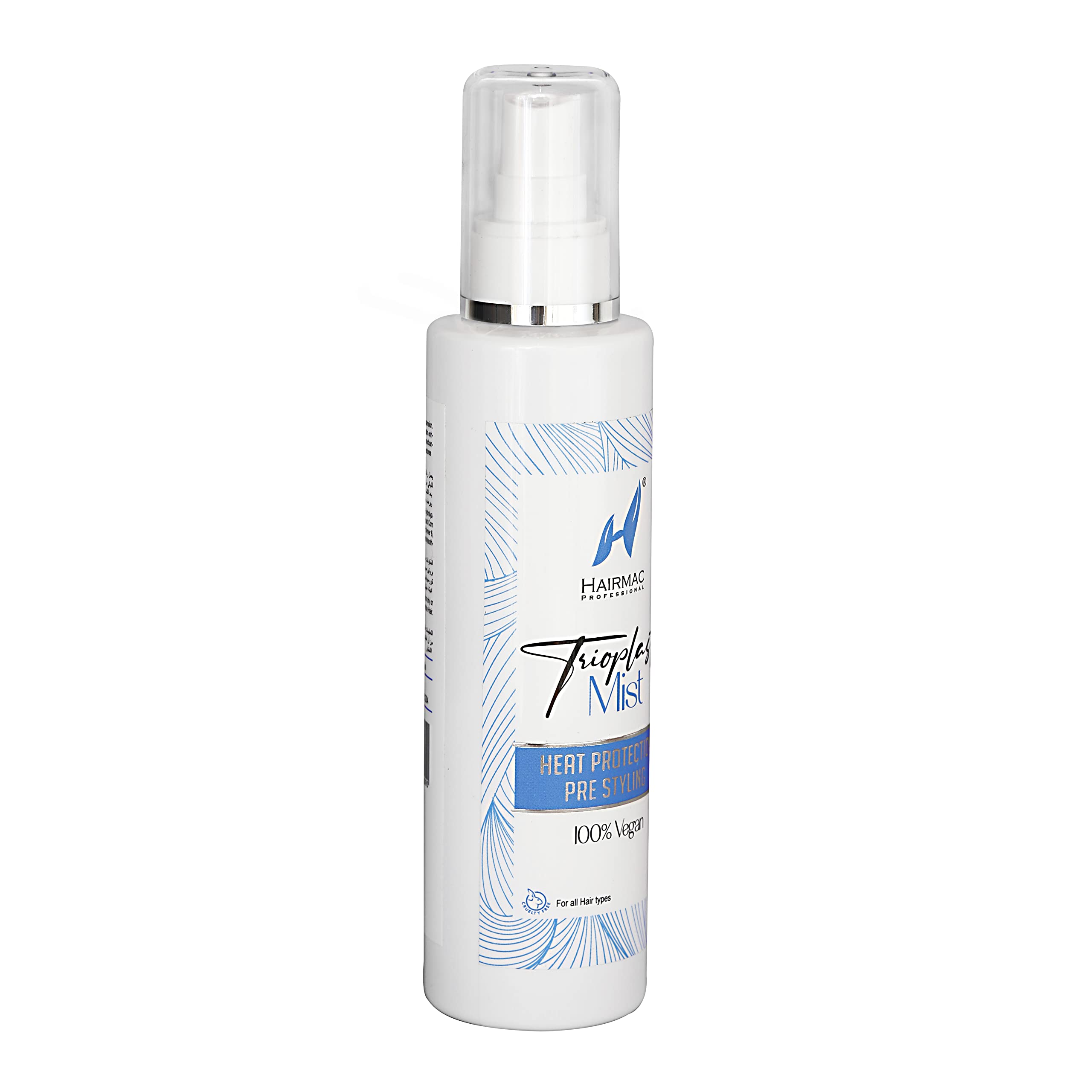 Hairmac Professional Trioplast Heat Protection & Hair Perfume Spray 200ml - Thermal Shield for Styling, Frizz Control & Fragrance - Perfect for Blowouts, Flat Ironing & Daily Hair Care