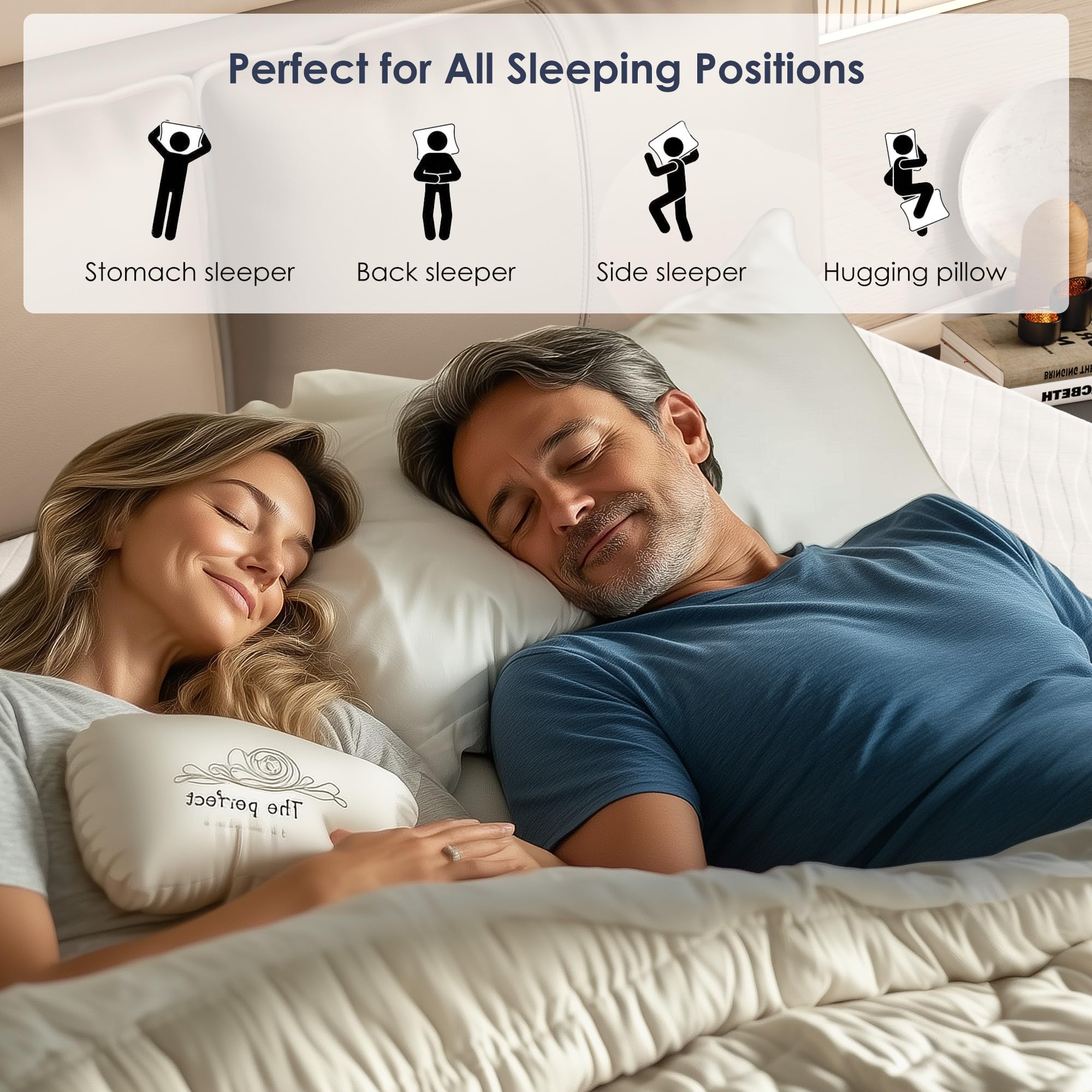 12 Inch Queen Size Mattress - Memory Foam & Pocket Coils Hybrid, Fiberglass Free, Medium Firm Support for Pressure Relief, Ideal for Back, Side & Stomach Sleepers | Perfect for Master Bedrooms, Guest Rooms & Apartments (Queen, White)