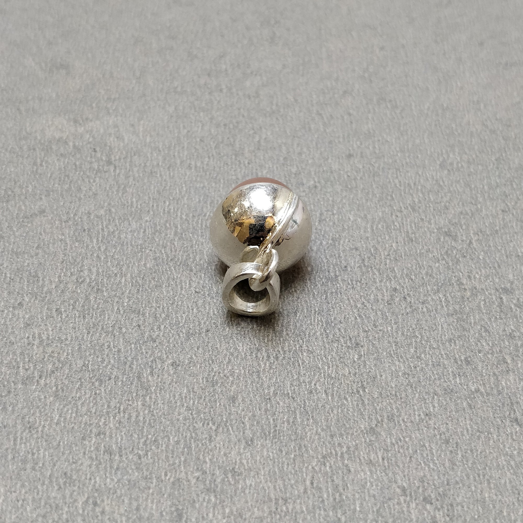 Brown Moonstone Gemstone 925 Sterling Silver Pendant Necklace - 4.00gms Approx, Fashion Bullet Pendant with Loop - Perfect Gift for Women, Birthday, Anniversary & Special Occasions