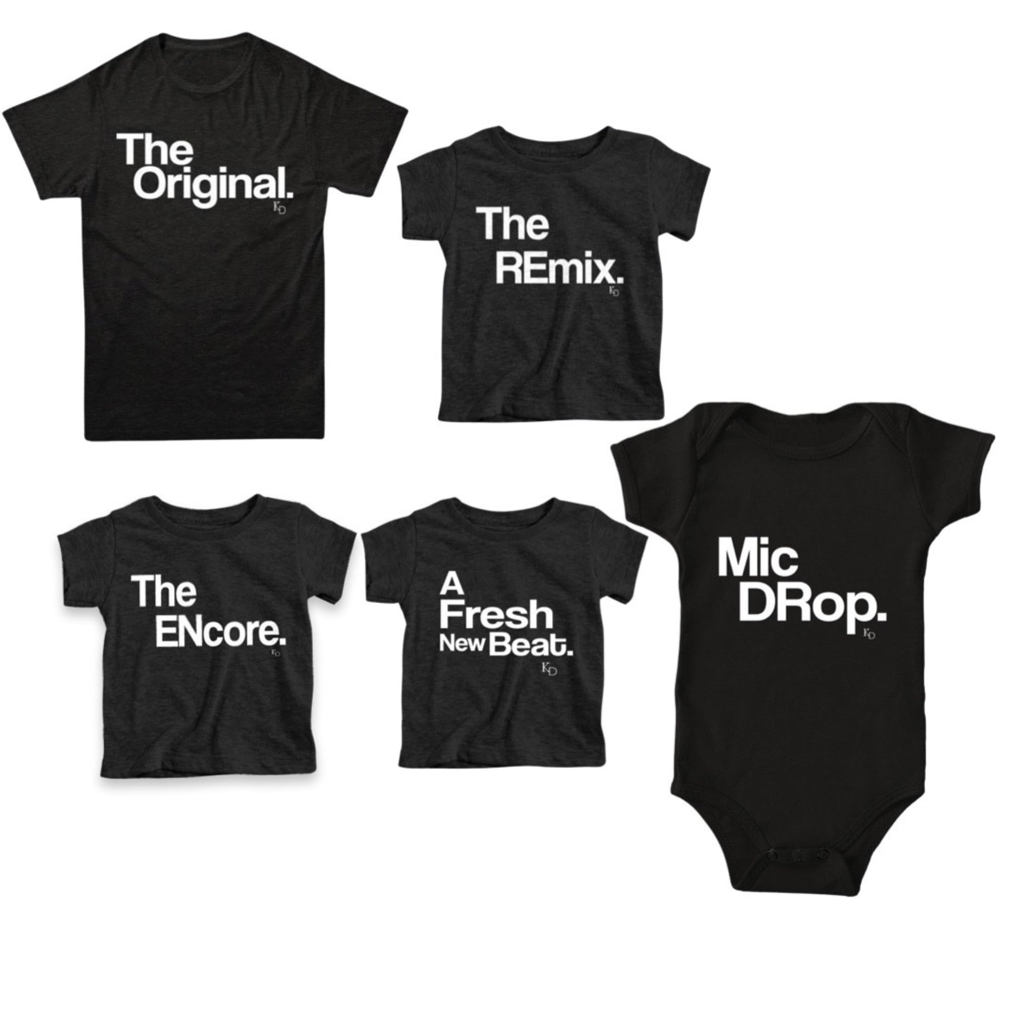 Pregnancy Announcement Shirts for Siblings - Big Brother & Big Sister Reveal Gift Set of 5 for Baby & Toddler - Perfect for Gender Reveal Parties & Family Photo Shoots
