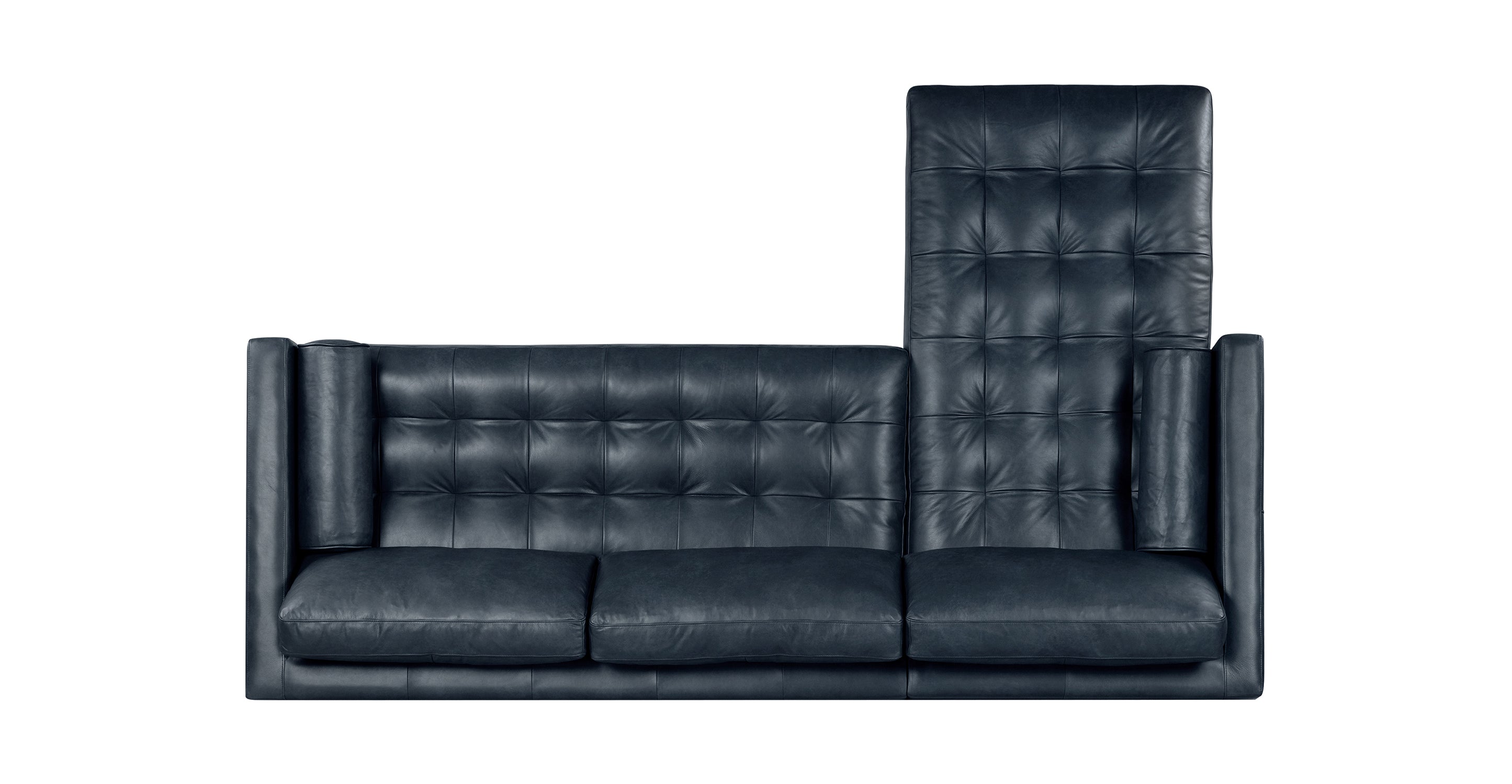 Napa Left Facing Sectional Sofa - Modern L-Shaped Couch with Reversible Chaise, Soft Fabric Upholstery for Living Room, Family Room & Home Theater Comfort