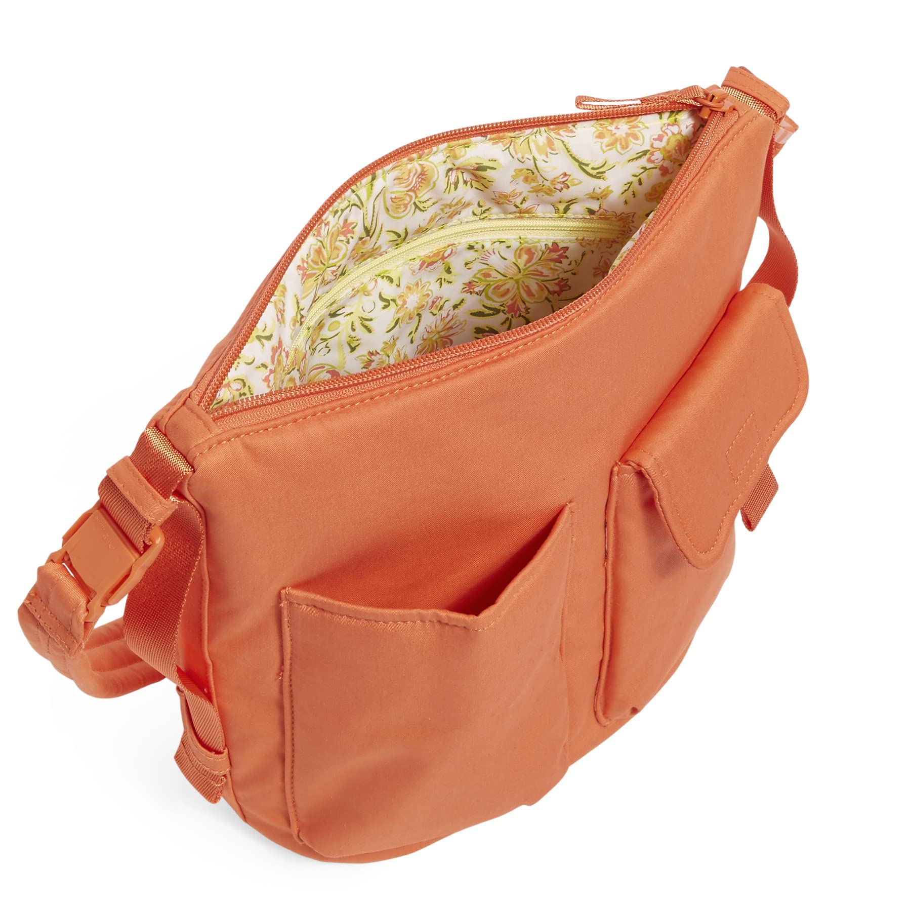 Vera Bradley Women's Cotton Utility Bucket Crossbody Purse - Stylish & Functional Handbag for Everyday Use, Travel, and Shopping