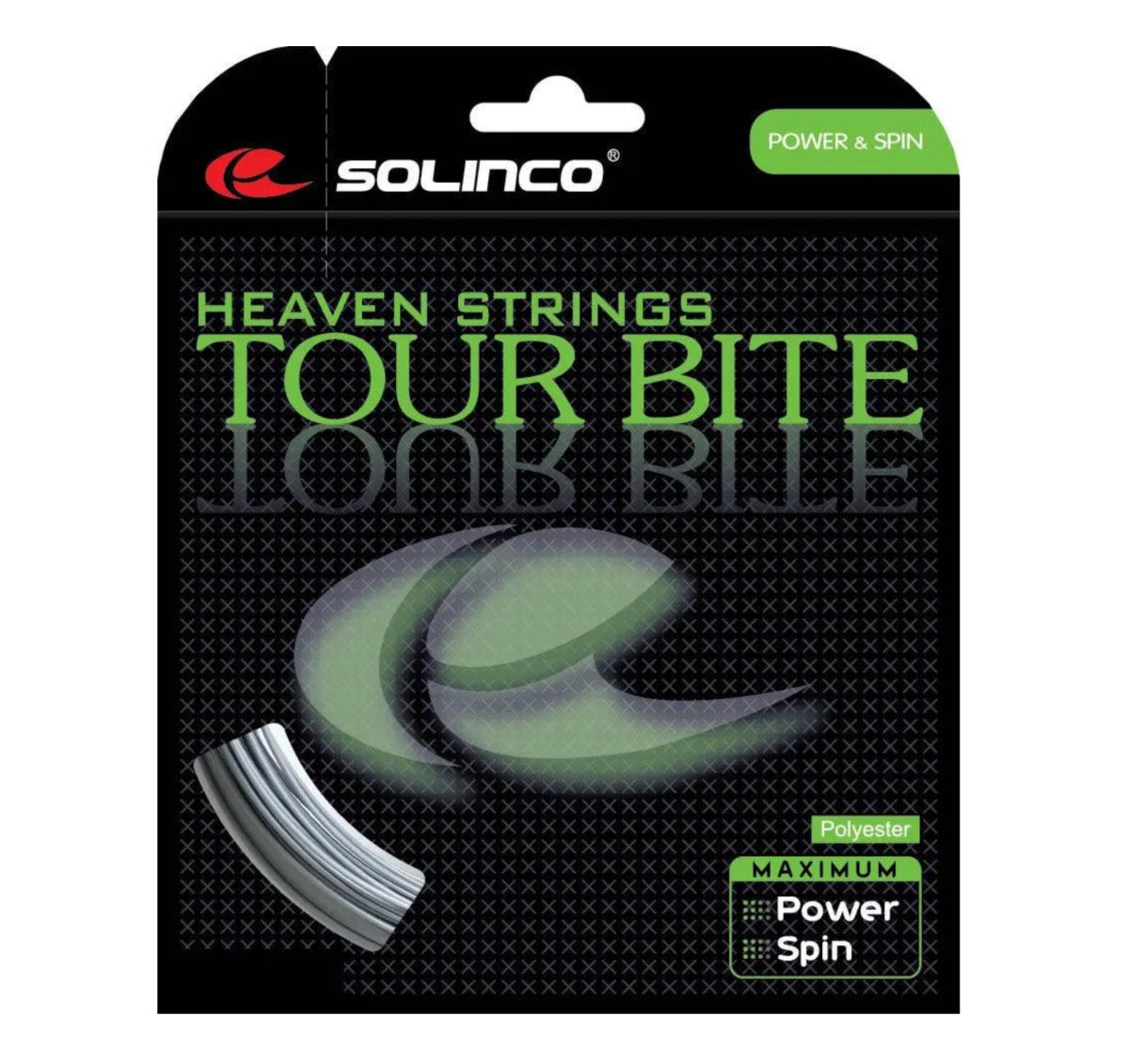Solinco Tour Bite 18 Tennis String - High Performance Polyester String for Spin & Control - Perfect for Competitive Players & Tournament Play