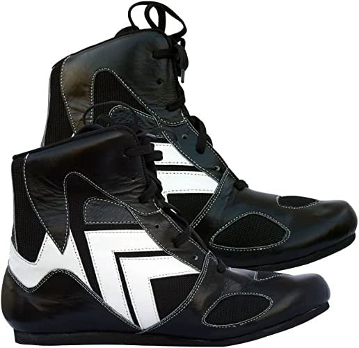 Professional Boxing & Wrestling Shoes for Men & Women - Breathable, Non-Slip Rubber Sole, Lightweight Training Shoes for Adults & Youth | Perfect for Boxing Gyms, MMA Training & Martial Arts Practice