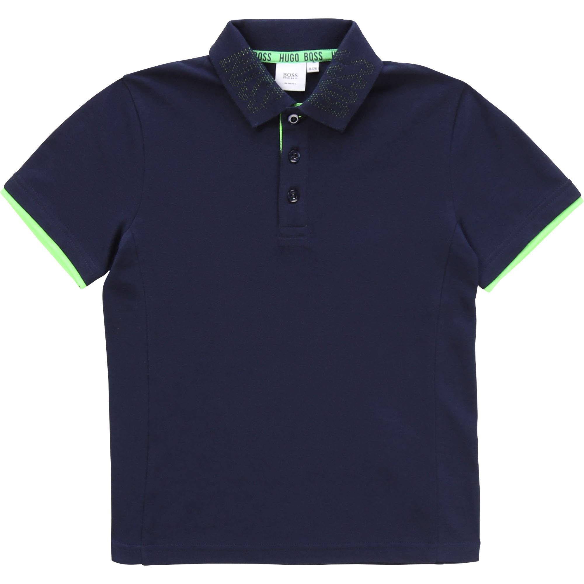 Hugo Boss Boys' Short Sleeve Polo Shirt for Kids - Classic Cotton Casual Top for School, Playdates & Summer Outfits