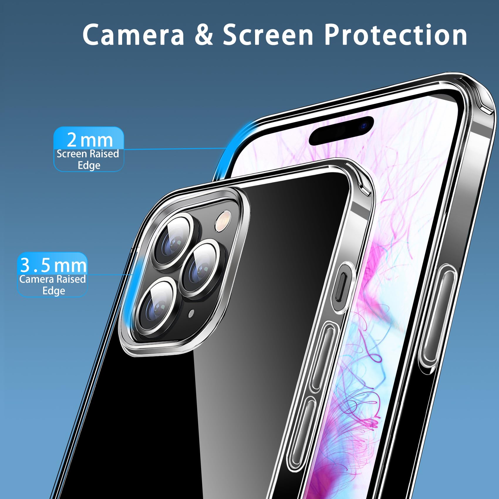 Magnetic iPhone 15 Pro Max Case - Slim Clear Protective Cover with MagSafe Wireless Charging, Anti-Scratch & Shockproof Design - Perfect for Daily Use, Travel & Outdoor Activities