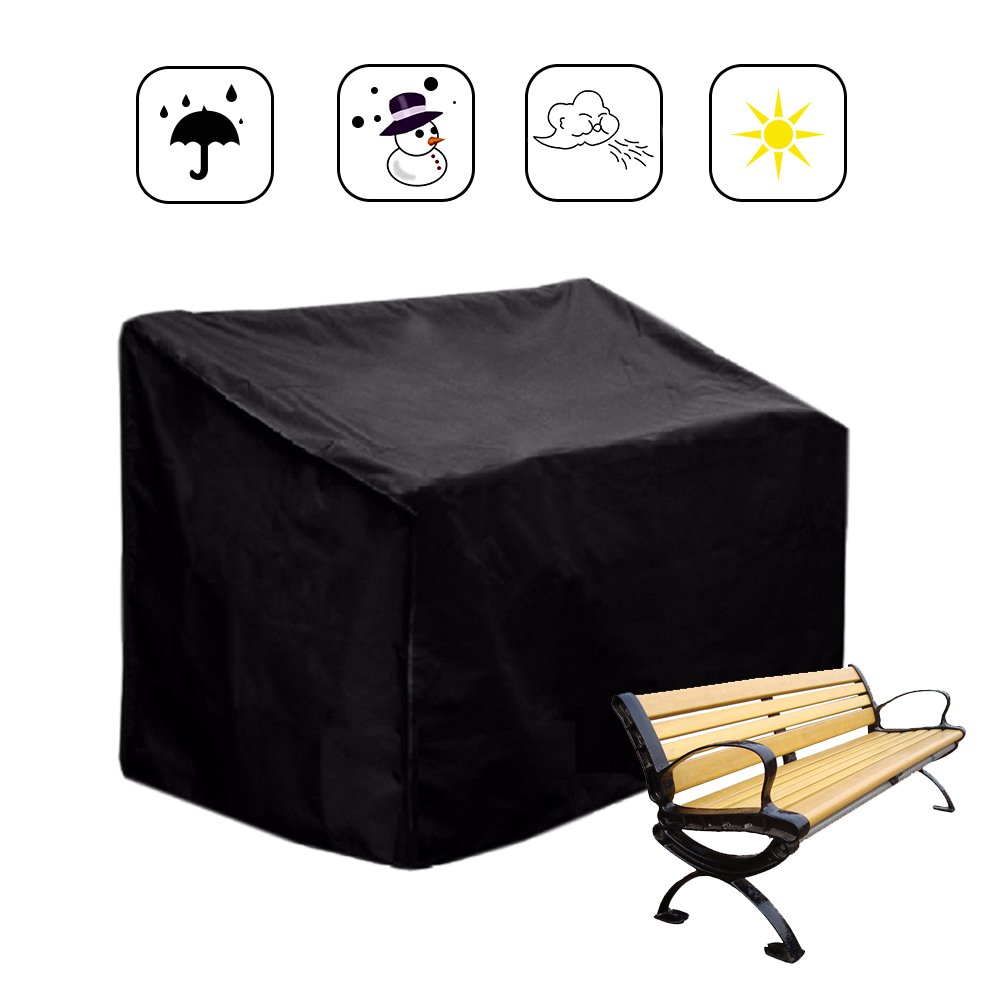 Waterproof Outdoor Bench Cover for Patio Furniture - Durable Loveseat & Chair Protector 52.8