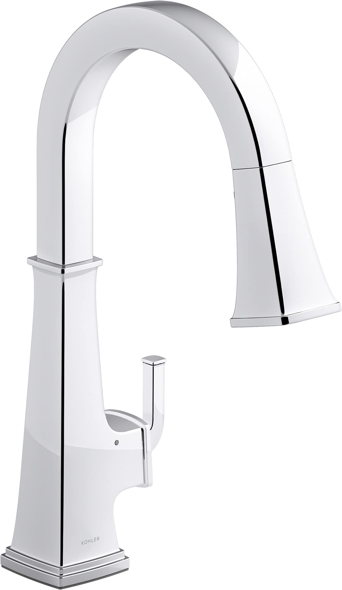 Kohler 23832-WB-CP Riff Voice-Activated Touchless Kitchen Faucet with Pull Down Sprayer in Polished Chrome - Hands-Free Sink for Modern Kitchens, Easy Cleaning & Water Conservation