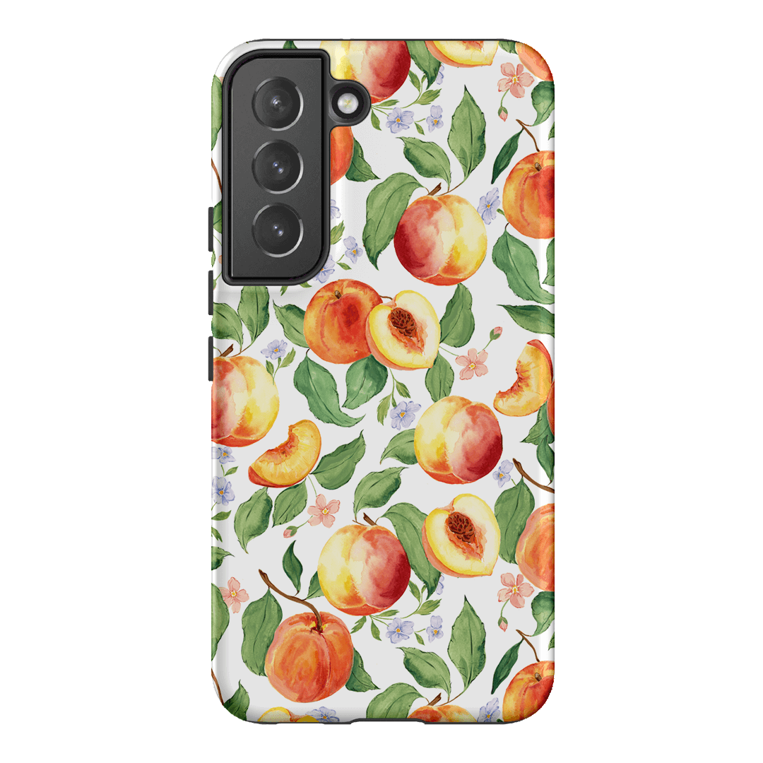 Stylish Peach Blossom Phone Case for iPhone 15/14/13/12/11 Pro Max - Floral Design Protective Cover with Shock Absorption - Perfect for Spring Fashion, Travel & Everyday Use