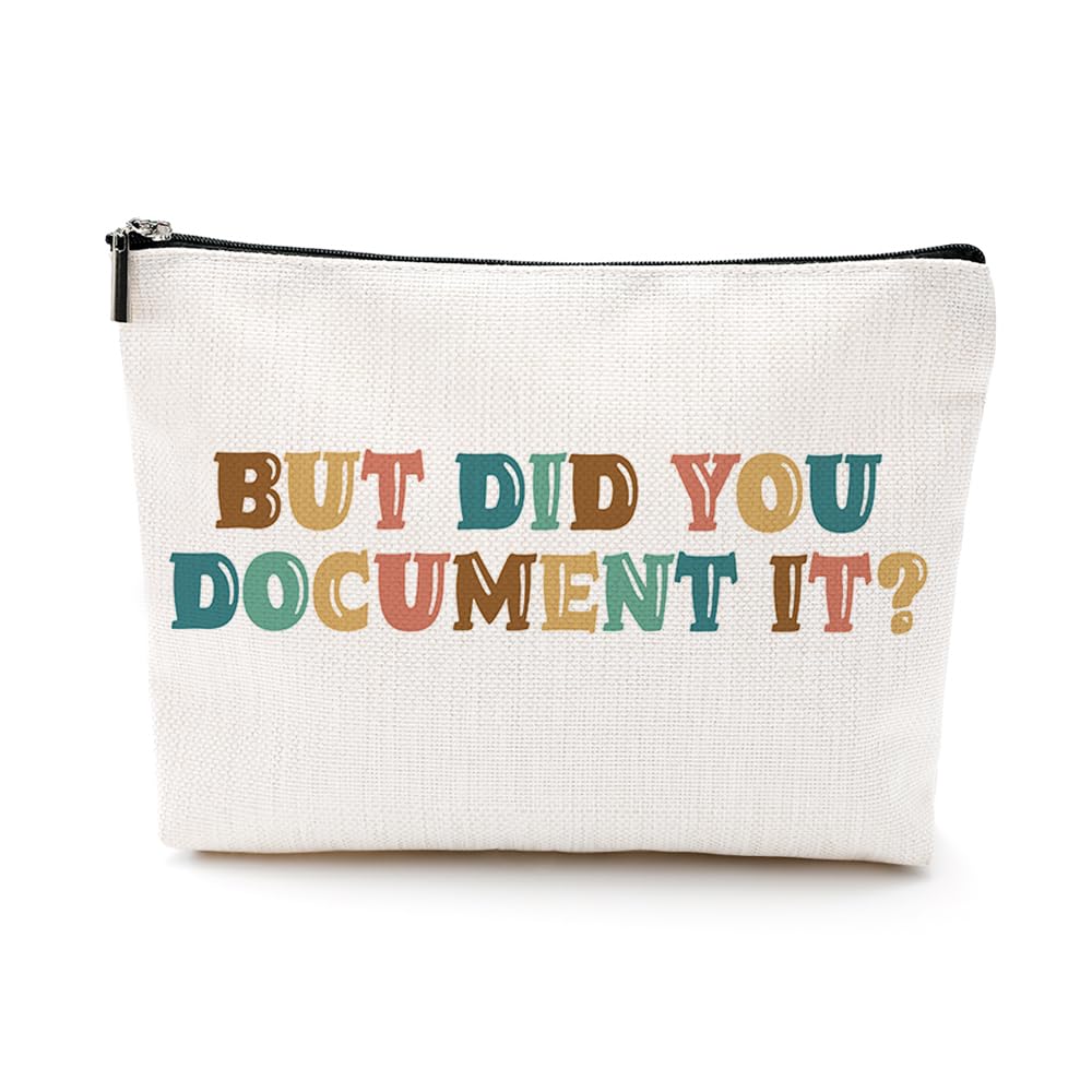 Funny Office Gifts for Women - Humorous Coworker Makeup Bag for Friend, Boss, Nurse, Doctor | Great for HR, Mentor, Accountant, Mom | Perfect for Mother's Day, Graduation, Christmas & Birthday | Ideal for Workplace, Office Parties & Gift Exchanges