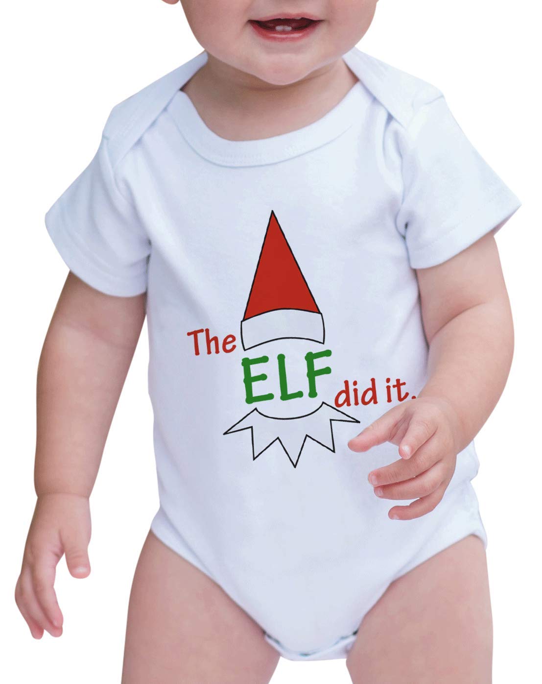 Funny Elf Christmas One-Piece Pajamas for Kids | 7 ate 9 Apparel | Holiday Family Matching Outfits & Christmas Morning Photos