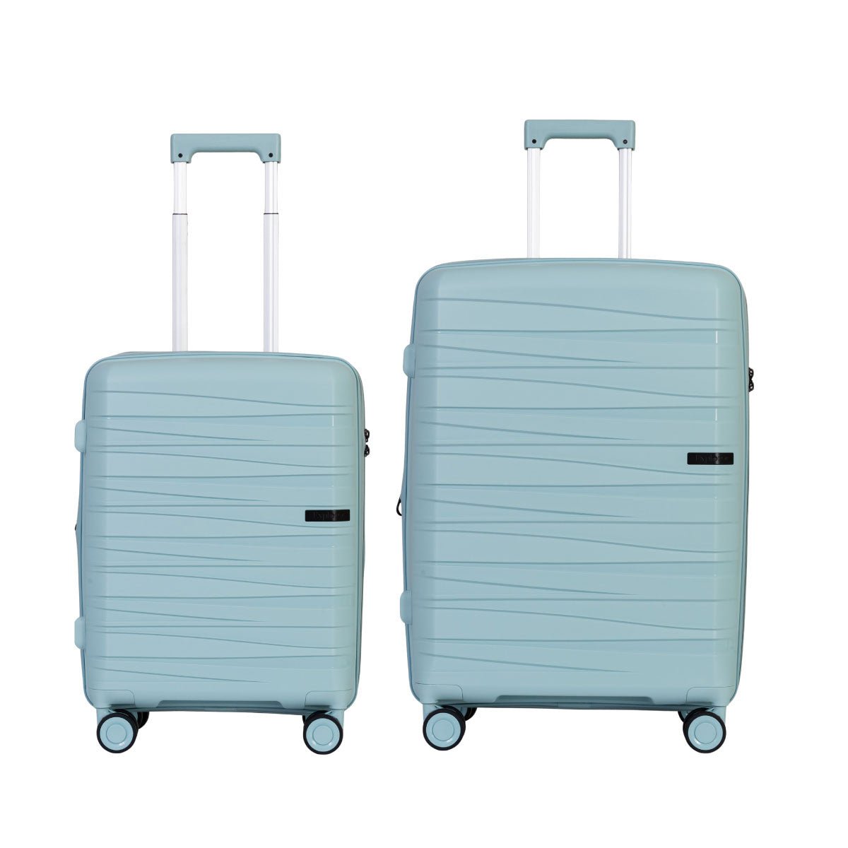 Explorer Breeze Anti-Theft Expandable 2-Piece Luggage Set (Carry-On & Medium Checked) - Lightweight Durable Suitcases for Travel, Business Trips & Vacations