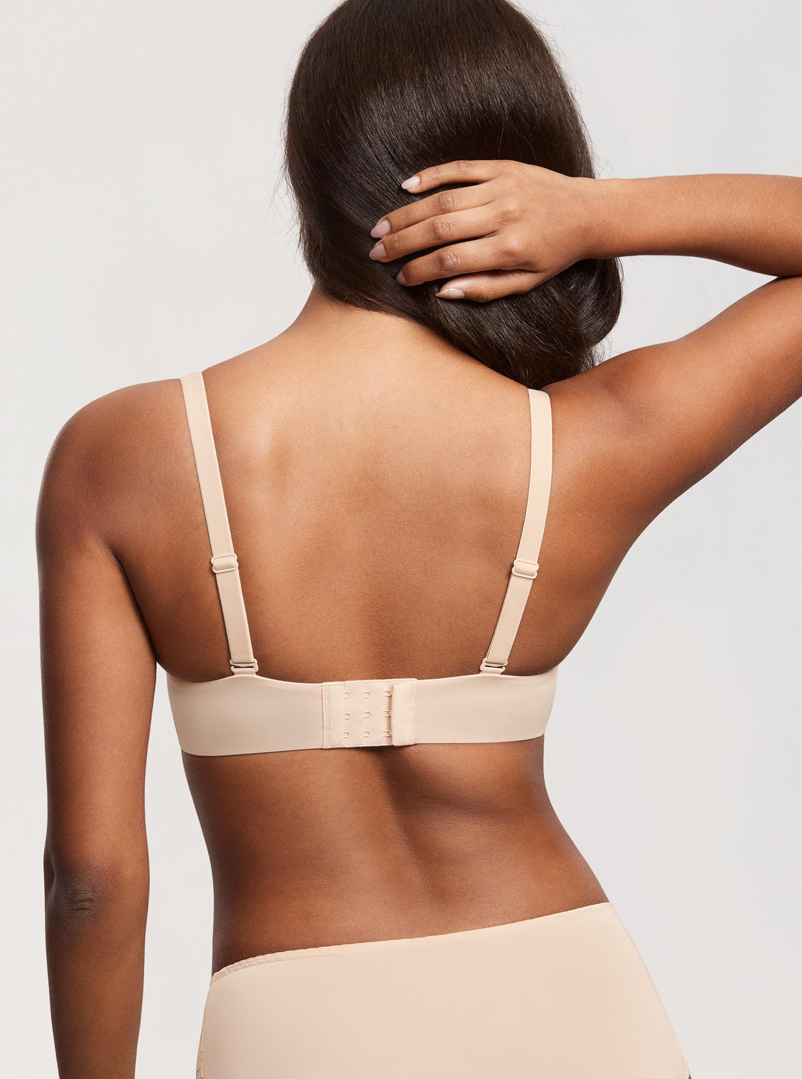 DOBREVA Women's Push Up Bra - Plunge Full Coverage T-Shirt Bra with Comfortable Padded Underwire for Everyday Wear & Special Occasions