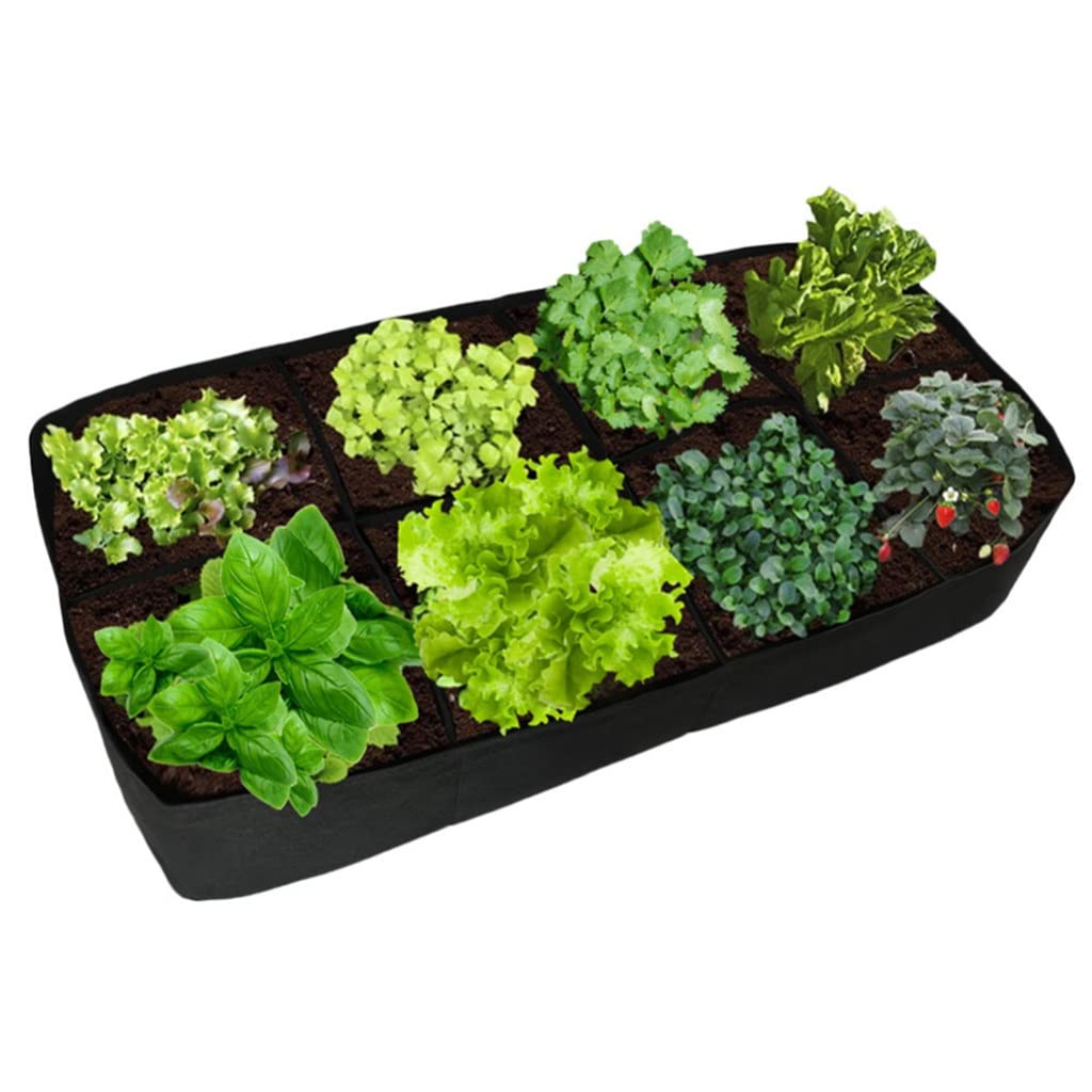 Premium Non-Woven Fabric Grow Bags - 5 Pack Raised Garden Bed Planters for Vegetables, Flowers & Herbs | Durable Nursery Planting Containers with Handles | Ideal for Indoor/Outdoor Gardening, Balcony & Patio Use