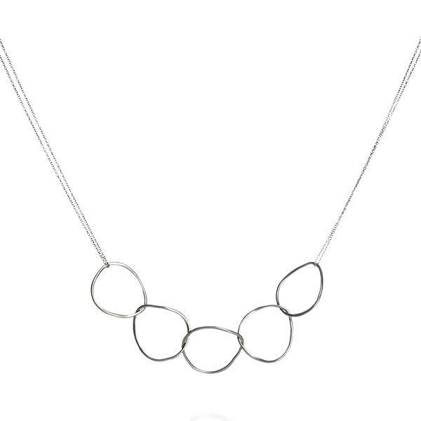 5 Loop Necklace for Women - Elegant Layered Chain Jewelry for Everyday Wear & Gift Giving