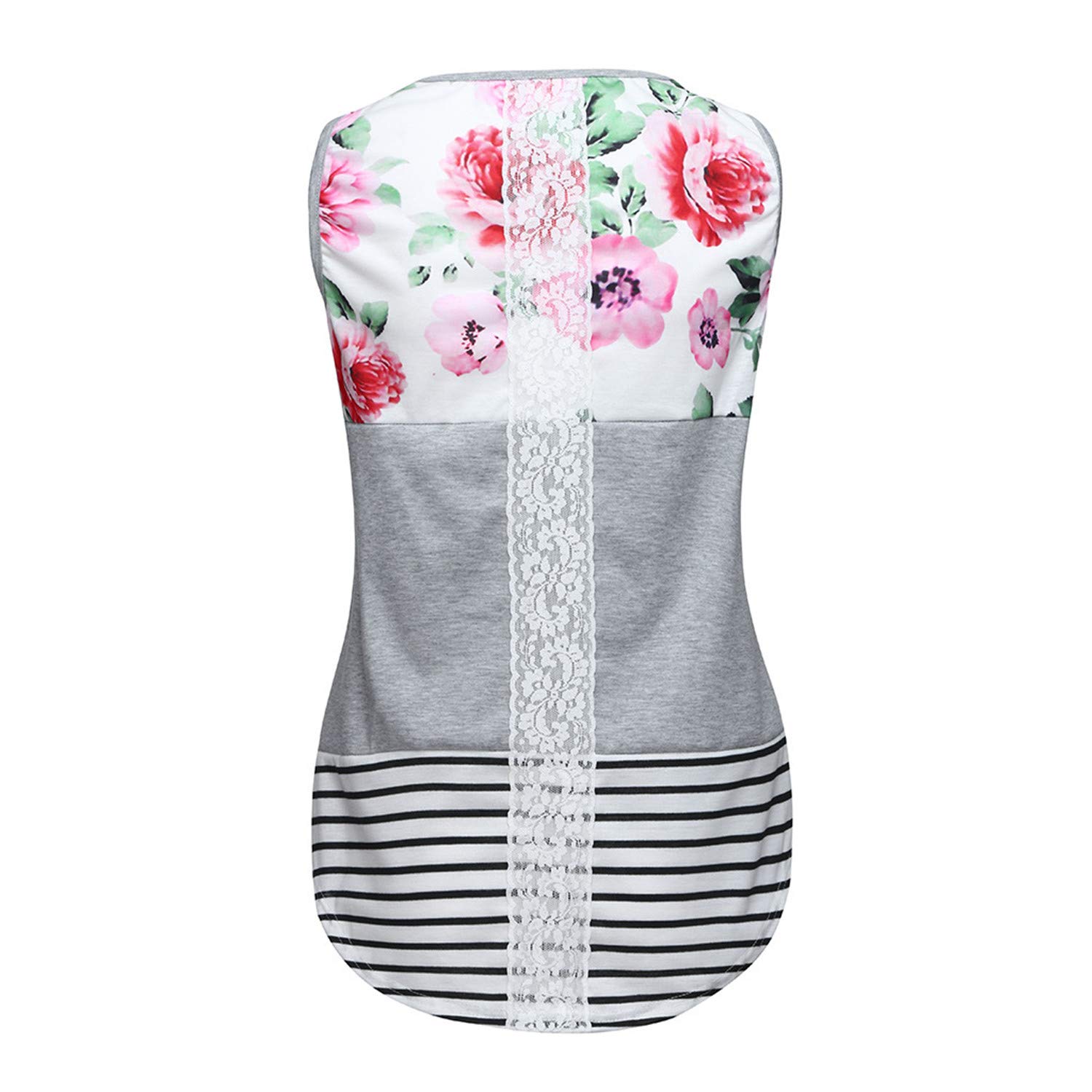 Andongnywell Women's Sleeveless Maternity Nursing Tops - Comfortable Breastfeeding Clothes for Pregnant & Nursing Moms - Perfect for Summer, Work, Travel & Daily Wear