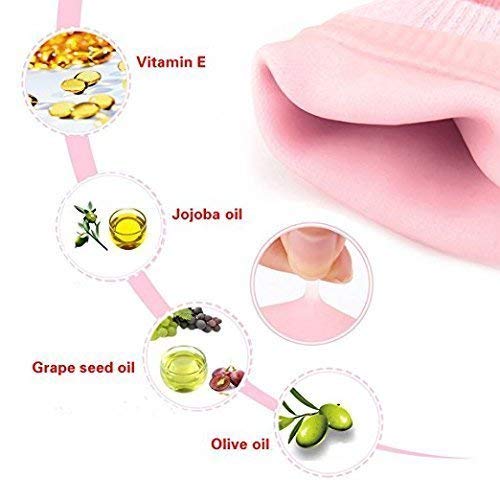 OANDA Moisturizing Silicone Gel Socks for Women & Men - Cracked Heel Repair & Foot Spa Treatment with Natural Oils & Vitamin E - Dry Cracked Feet Relief (Multicolor) - Perfect for Overnight Foot Care & Relaxation at Home