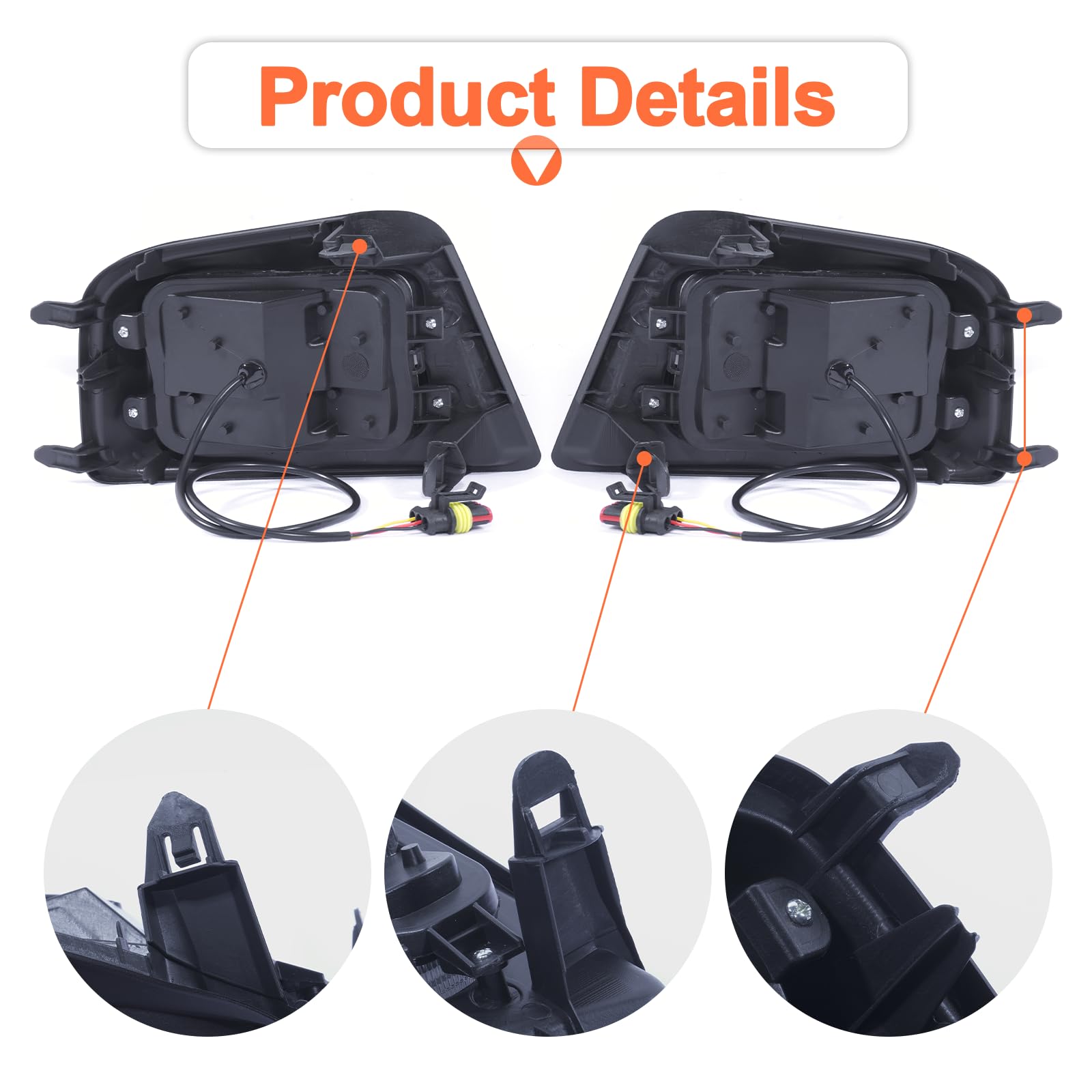 2012-2015 Toyota Tacoma LED Fog Lights with DRL & Turn Signals - Waterproof Daytime Running Lights & Marker Lights for Off-Road, Night Driving & Enhanced Visibility