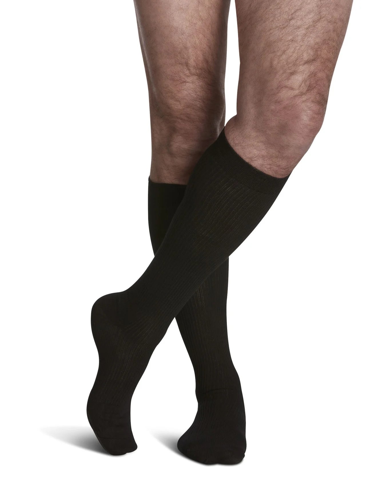 Sigvaris Traveno Men's Compression Socks 15-20 mmHg - Medical Grade Support for Running, Travel & Varicose Vein Relief
