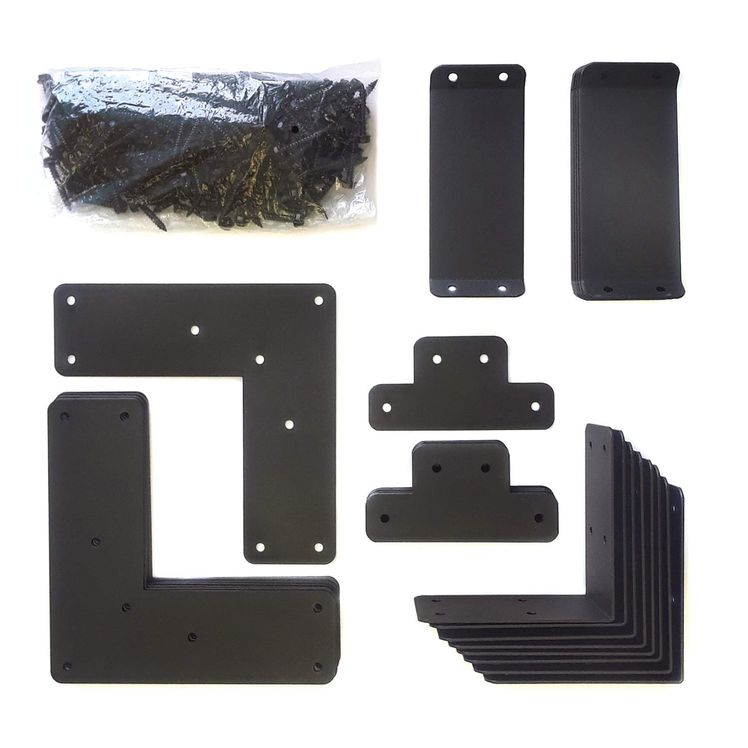 Pylex Pergola Bracket Set - Heavy Duty Metal Brackets for Wooden Pergolas & Gazebos - Perfect for Outdoor Patio, Garden & Backyard Structures