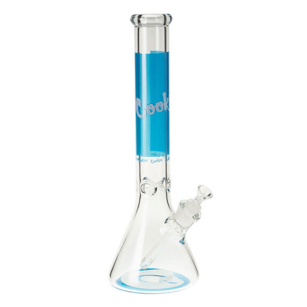 Premium Glass Bong Water Pipe with Ice Catcher - Portable Cookies Beaker Design for Smooth Smoking | Perfect for Home Use, Parties & Travel