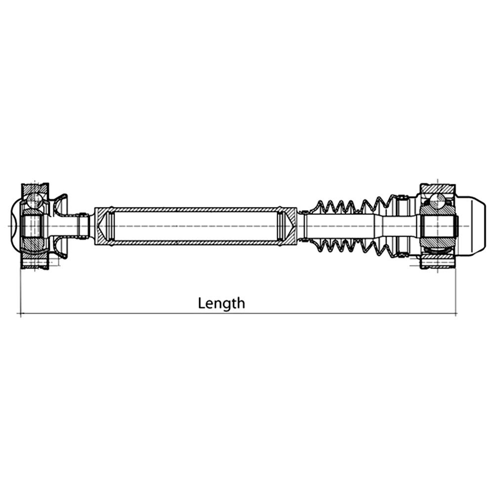 Front Drive Shaft Assembly 52111594AA 52111596AA 52111506AB 65-9324 Compatible with 2002-2007 Jeep Liberty 3.7L - Off-Road & 4WD Replacement Part for Smooth Driving Experience