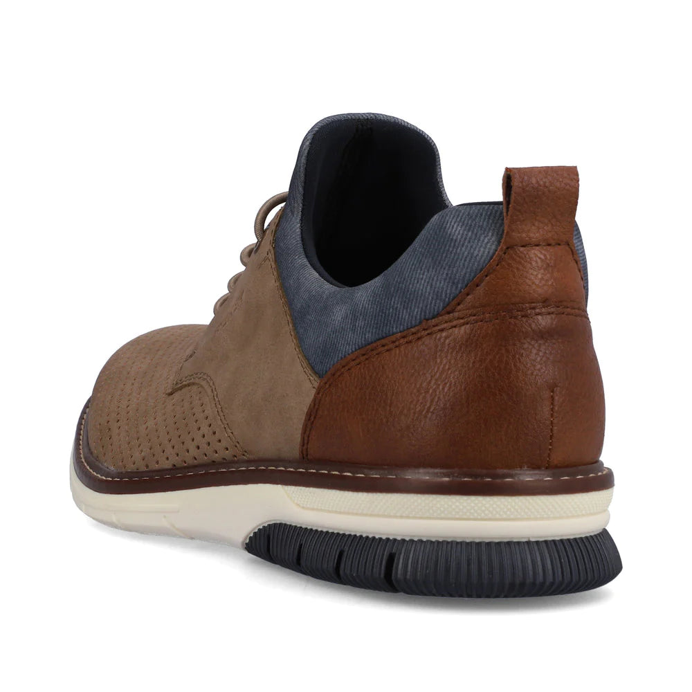 Rieker 14450 Grey Men's Comfortable Casual Shoes for Walking, Work & Everyday Wear - Lightweight & Breathable Sneakers